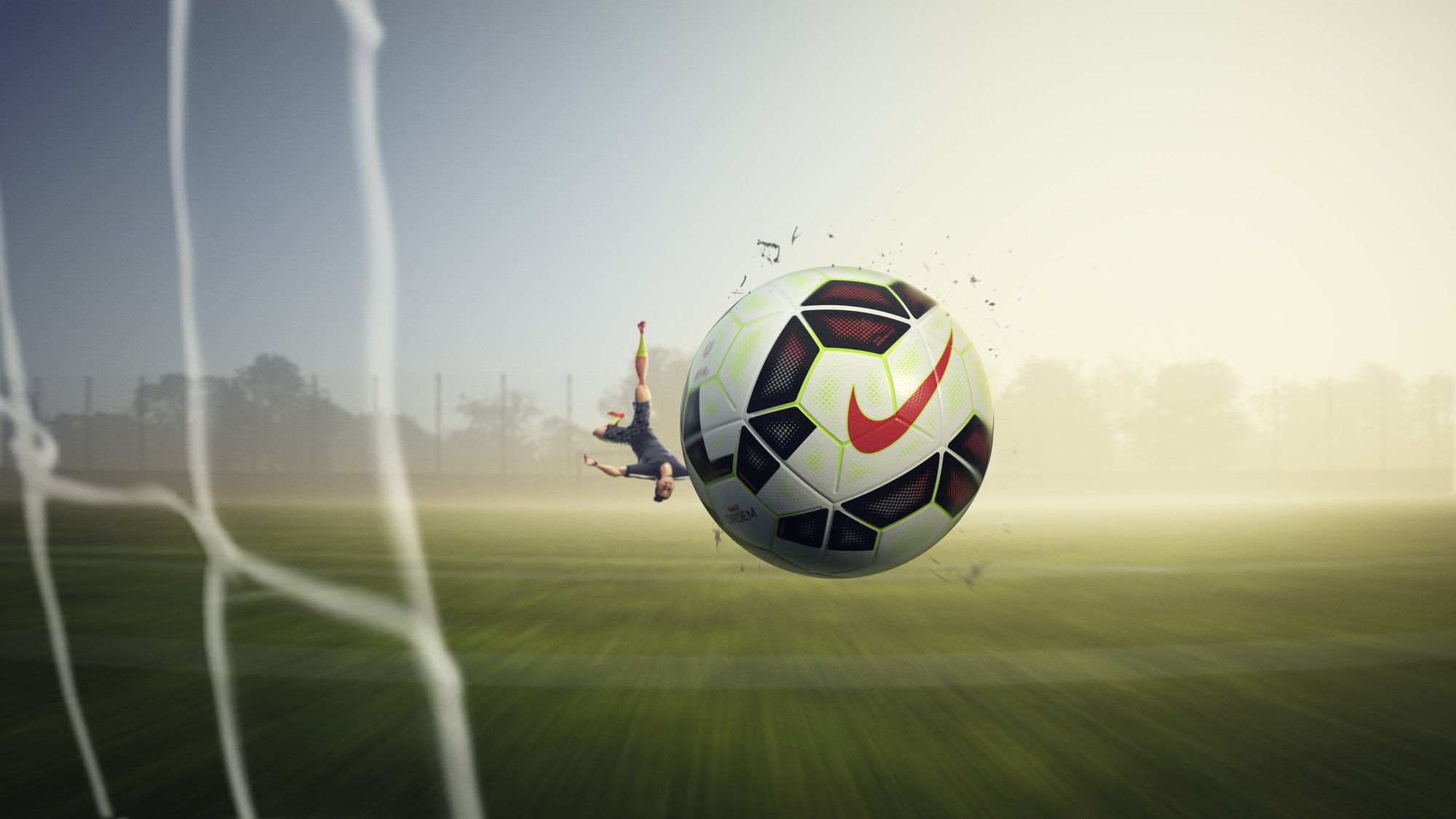 Pallone da calcio Nike in campo, swoosh, 2000x1125 Hi-Res, Laptop
