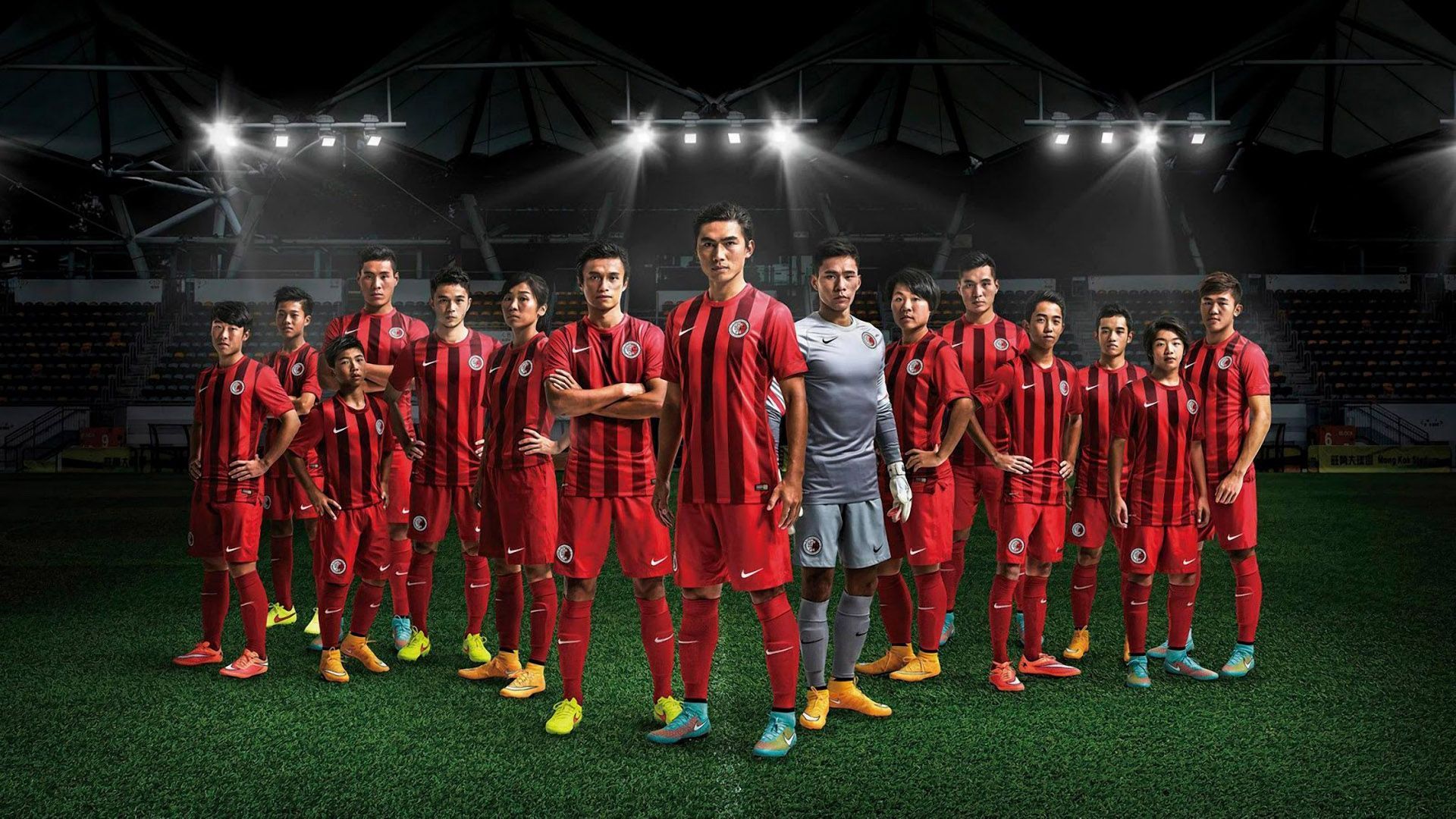 Squadra calcio Nike maglie rosse, 1920x1080 Full HD, Desktop