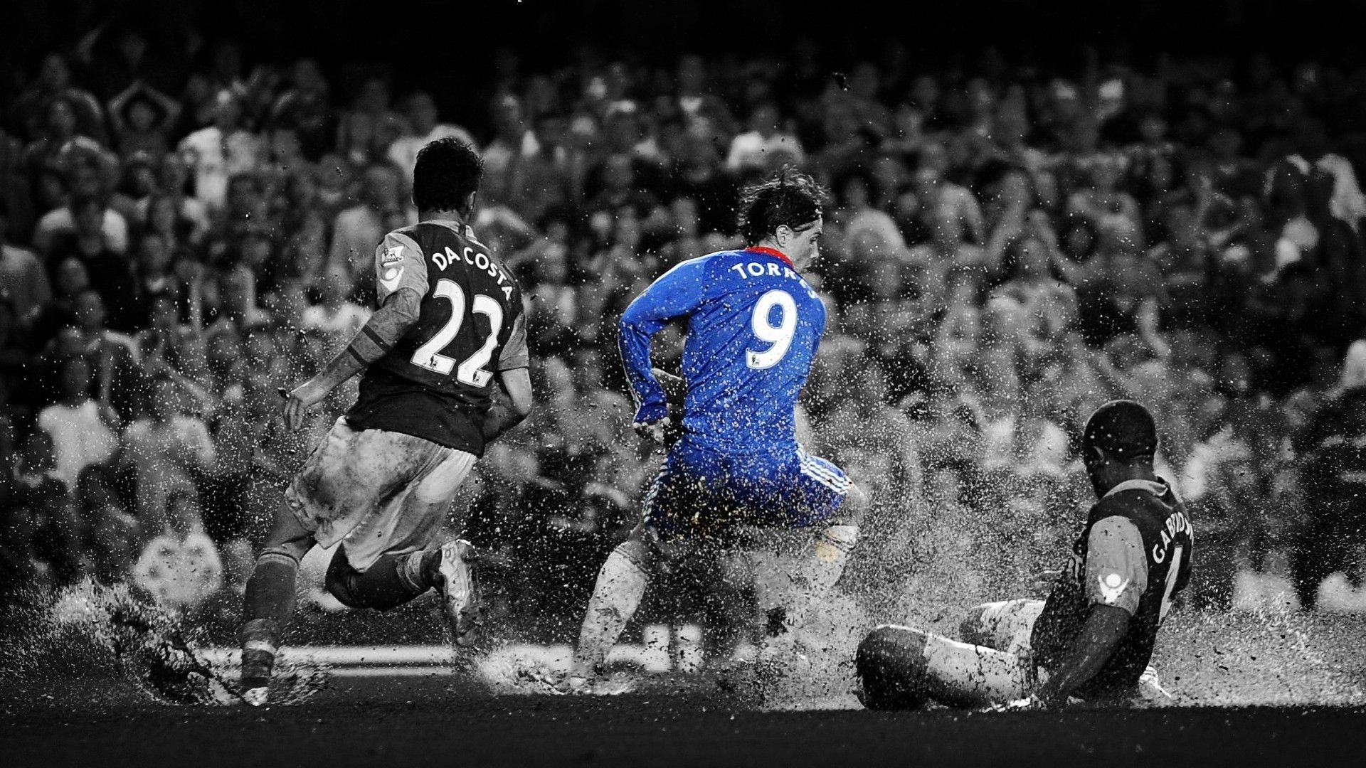 Calciatore blu in campo, 1920x1080 Full HD 1080p, Laptop