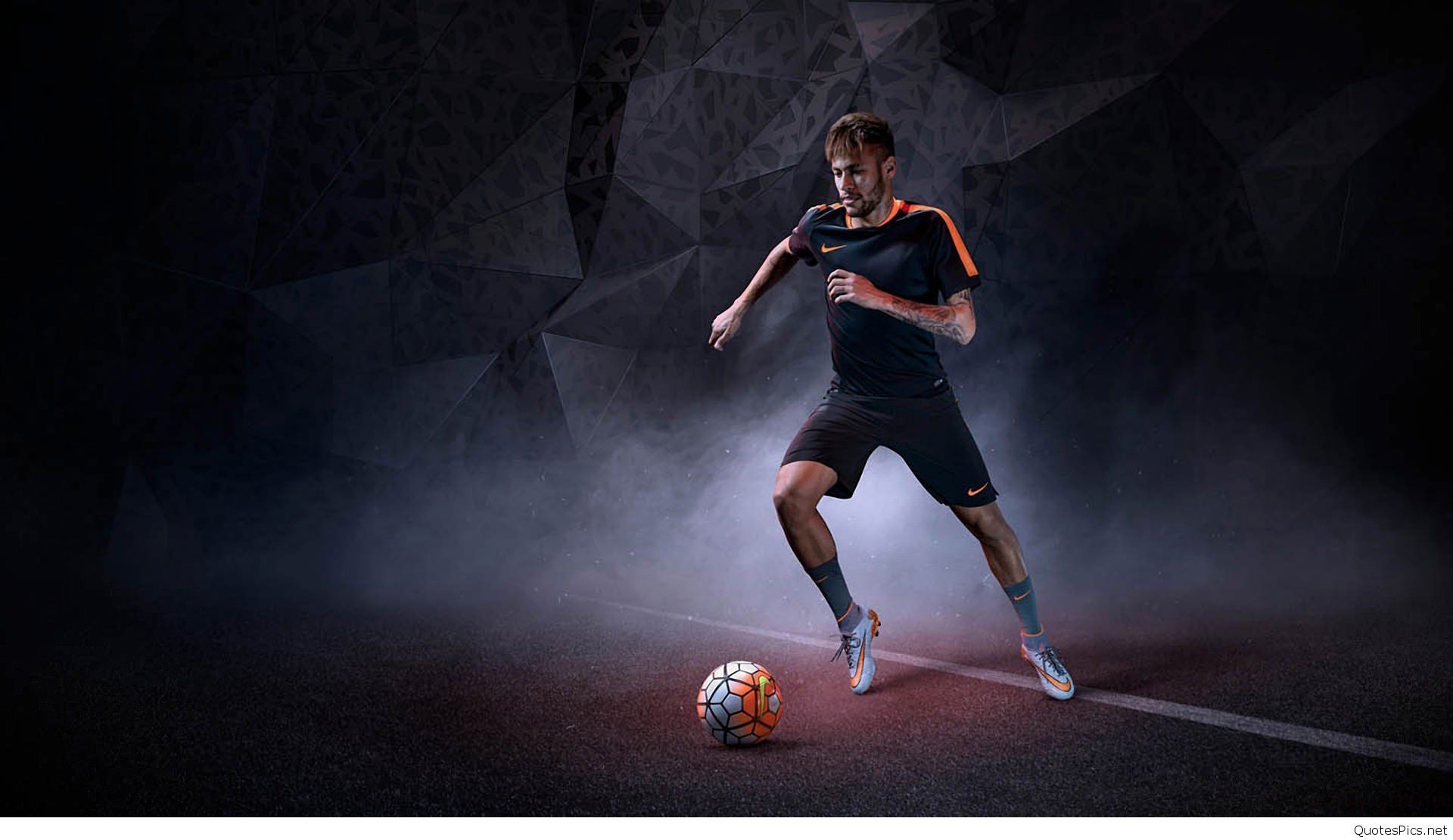 Calciatore Nike con pallone, 1920x1110 Full HD, PC