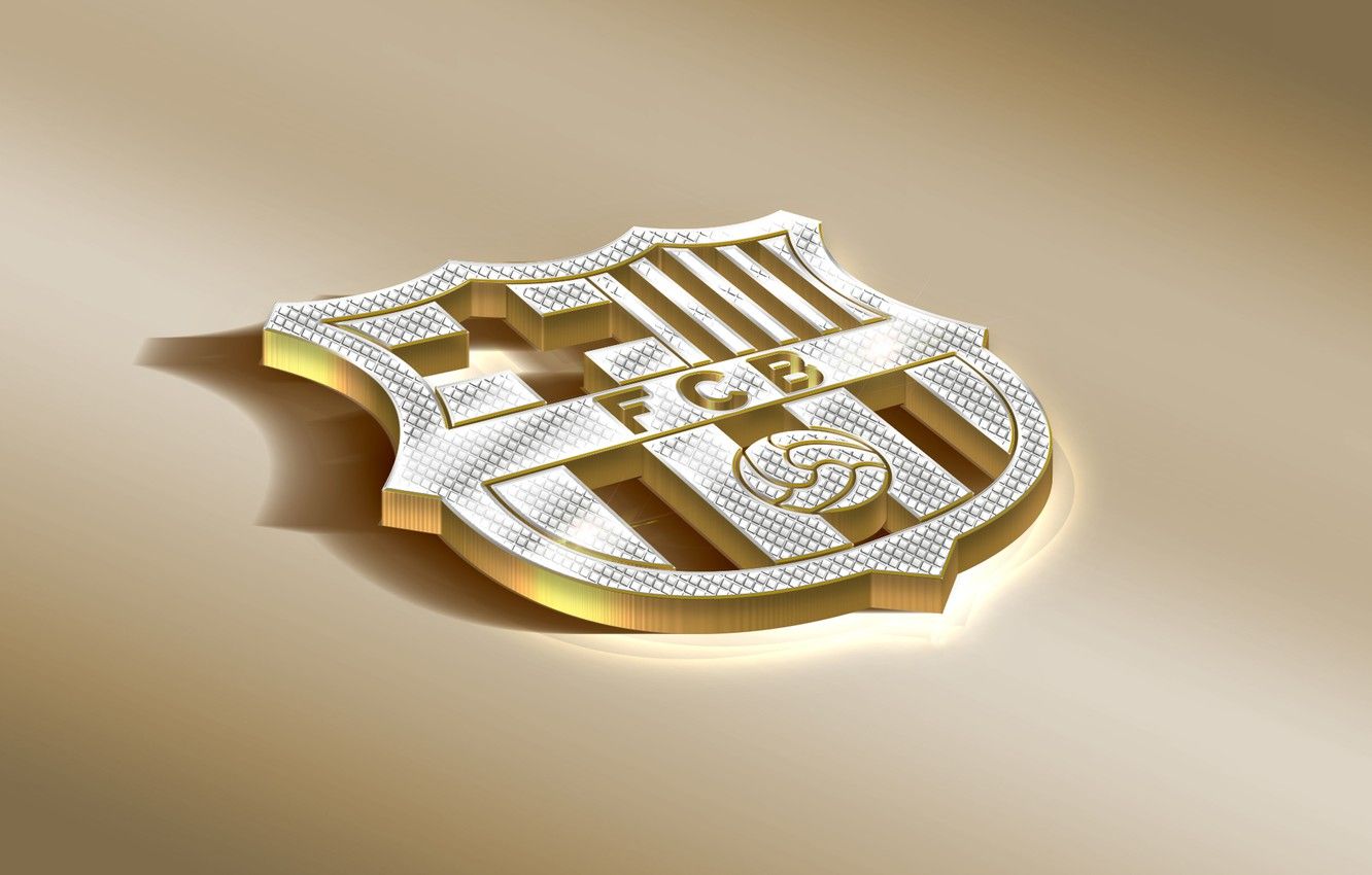 Stemma FC Barcelona dorato, Liga, 1332x850 720p, PC