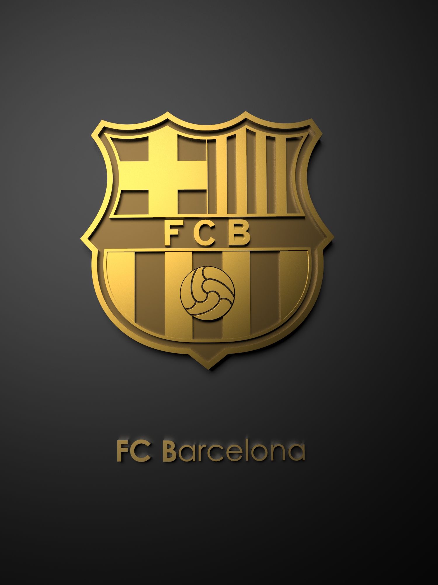 Stemma FC Barcelona oro, Liga, 1500x2000 Full HD Verticale, iPhone