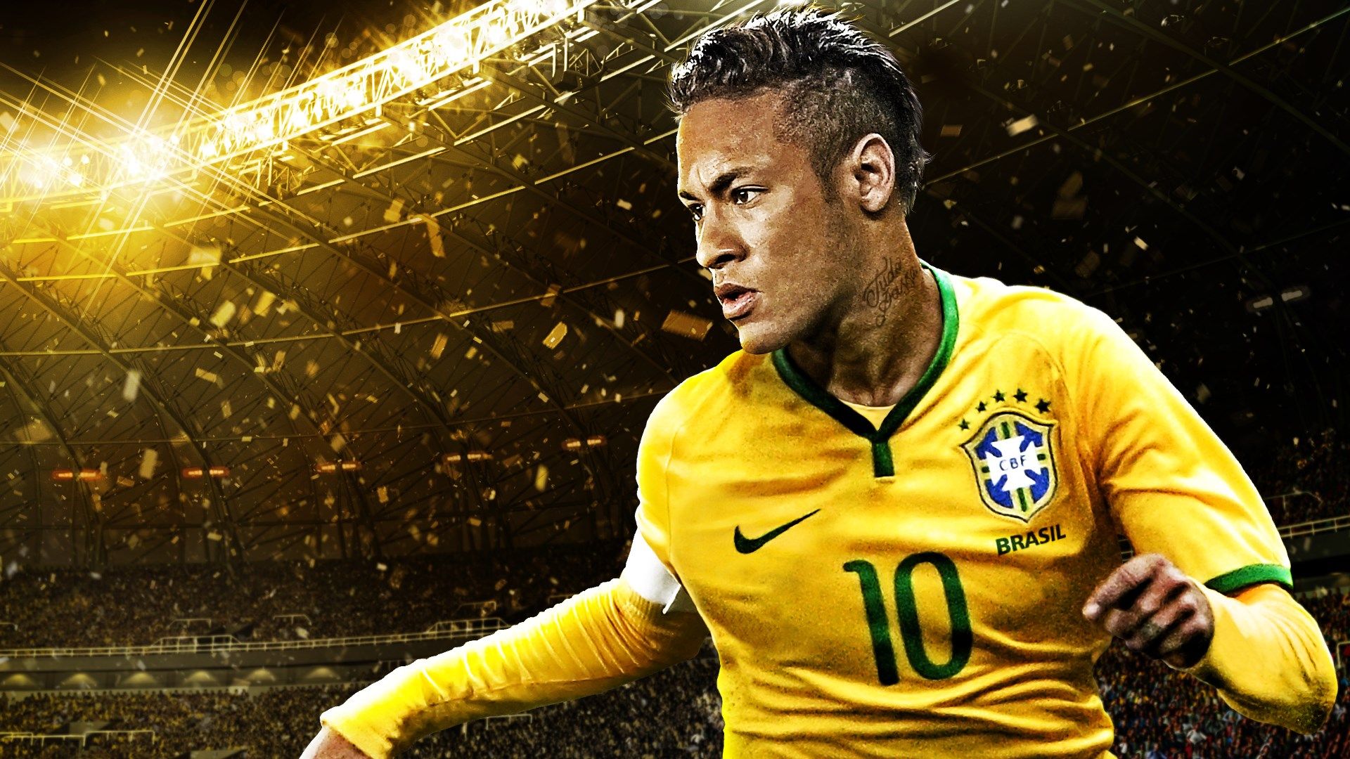 Calciatore brasiliano maglia gialla, 1920x1080 Full HD 1080p, Desktop