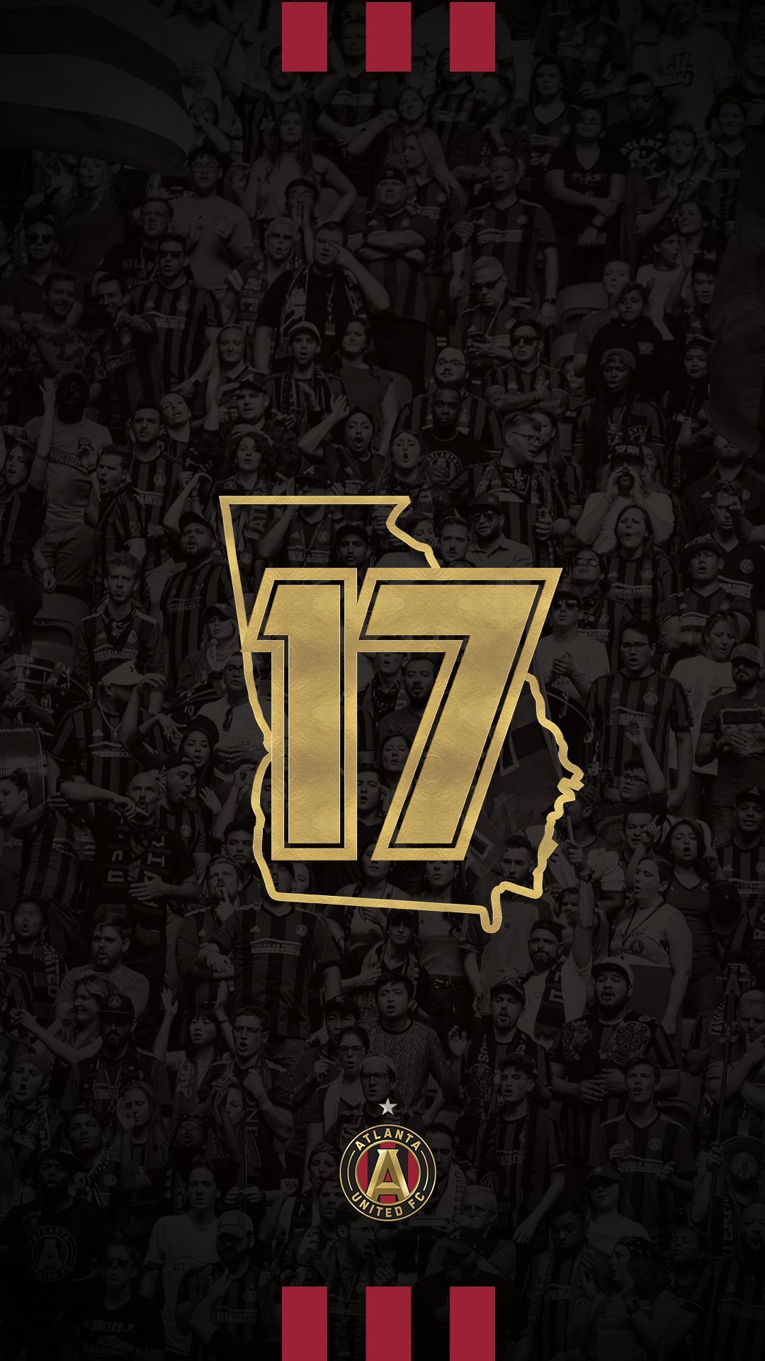 Atlanta United logo oro, 1080x1920 Full HD Verticale, Smartphone