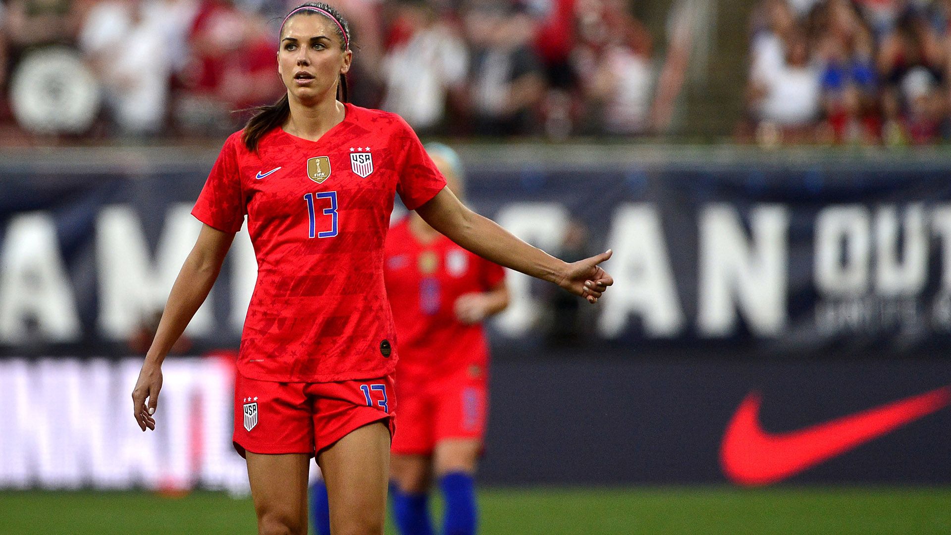 Calciatrice USA maglia rossa, 1920x1080 Full HD 1080p, Laptop