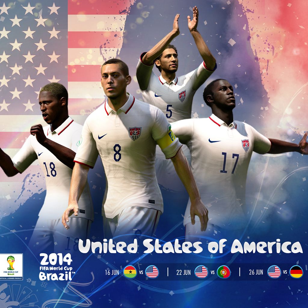Squadra calcio USA Mondiali 2014, 1024x1024 HD, Laptop