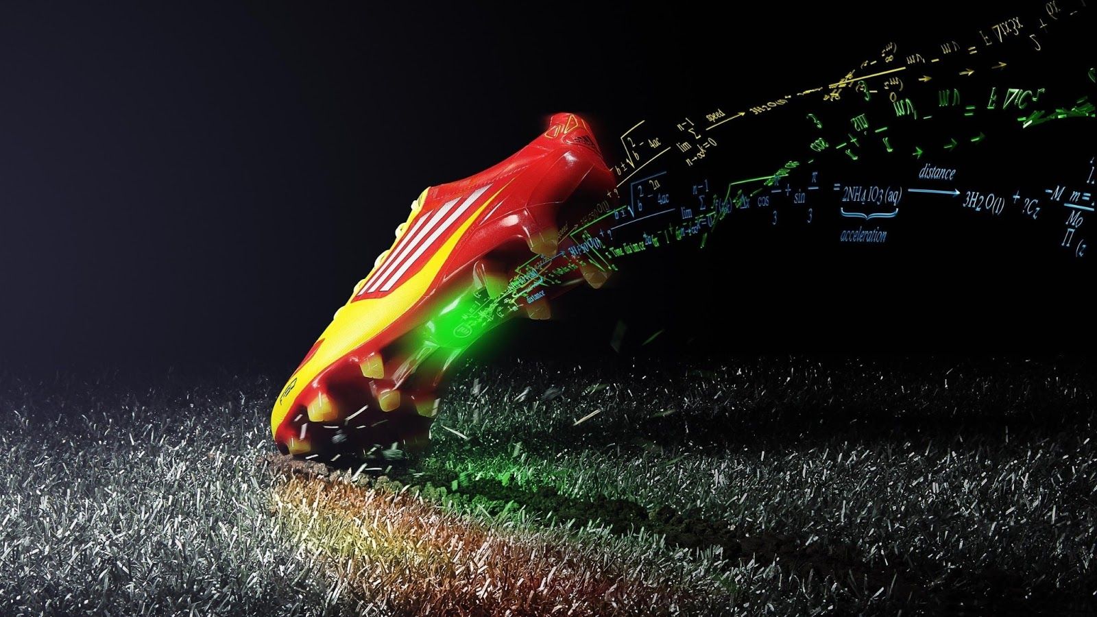 Scarpino da calcio Adidas colorato, tre strisce, sfondi di Calcio, 1600x900 900p, Laptop
