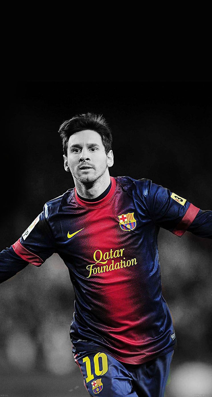 Lionel Messi maglia Barcellona, FC Barcelona, sfondi di Calcio, 744x1392 Verticale, Telefono