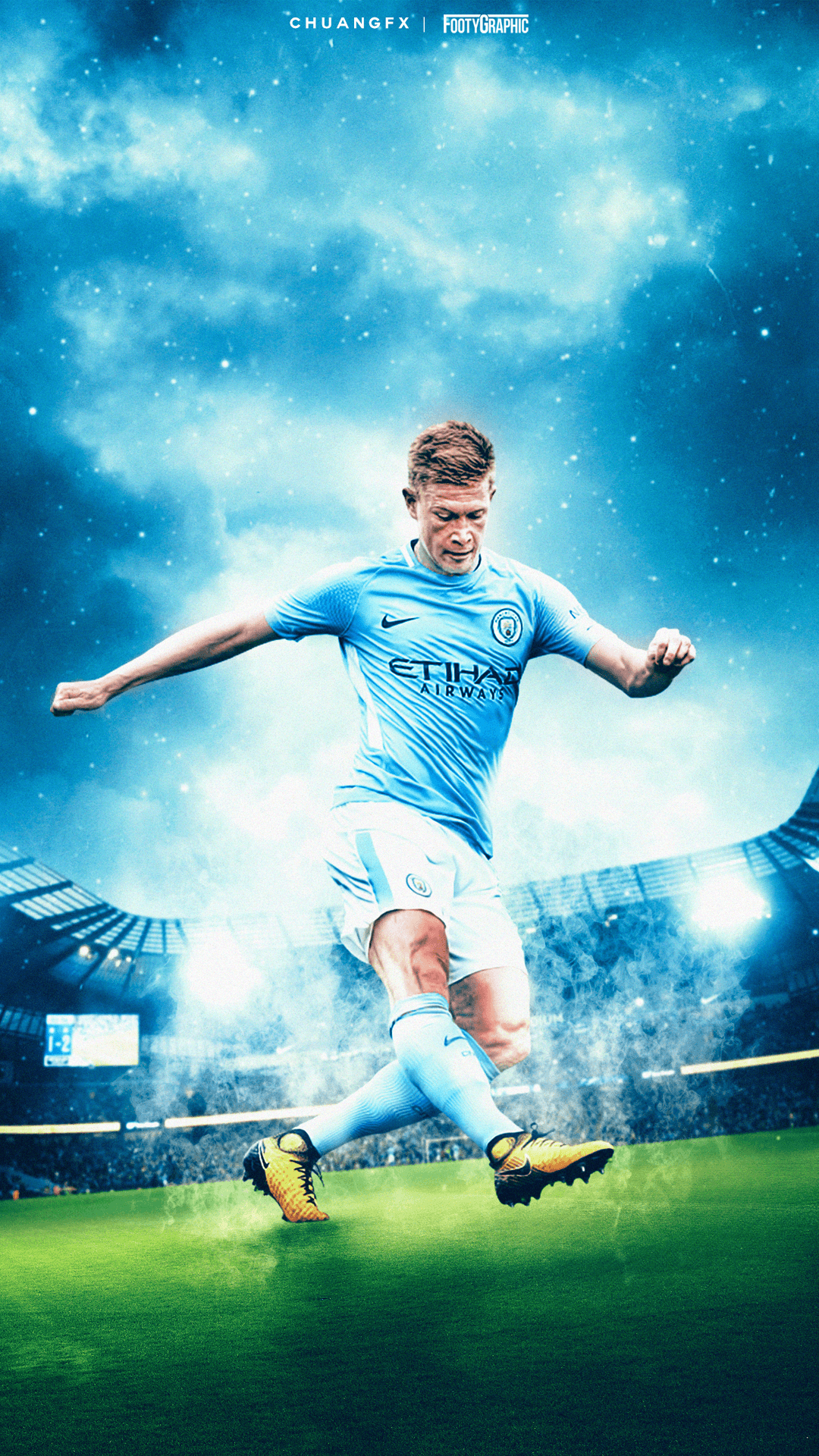 Calciatore Manchester City in azione, sfondi di Calcio, 1080x1920 Verticale, Samsung Galaxy