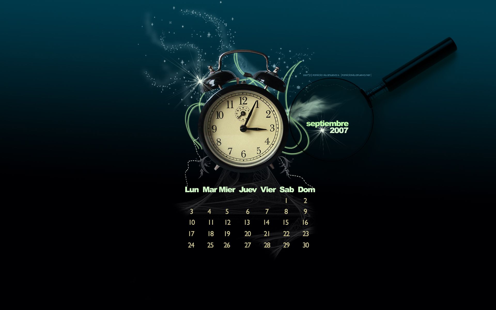 Calendario 2017 sfondo scuro, 6000x4000 Ultra HD, Monitor 4K