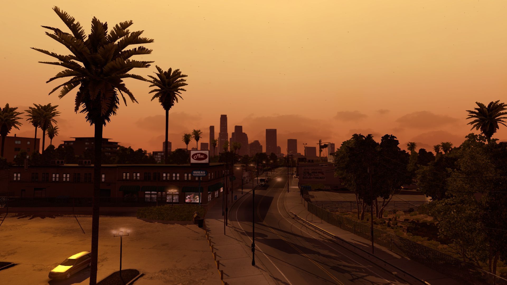 Skyline California al tramonto, 1920x1080 1080p, Laptop