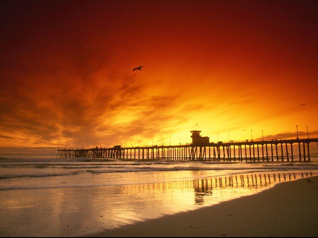 Molo California al tramonto, 1024x768 HD, Laptop