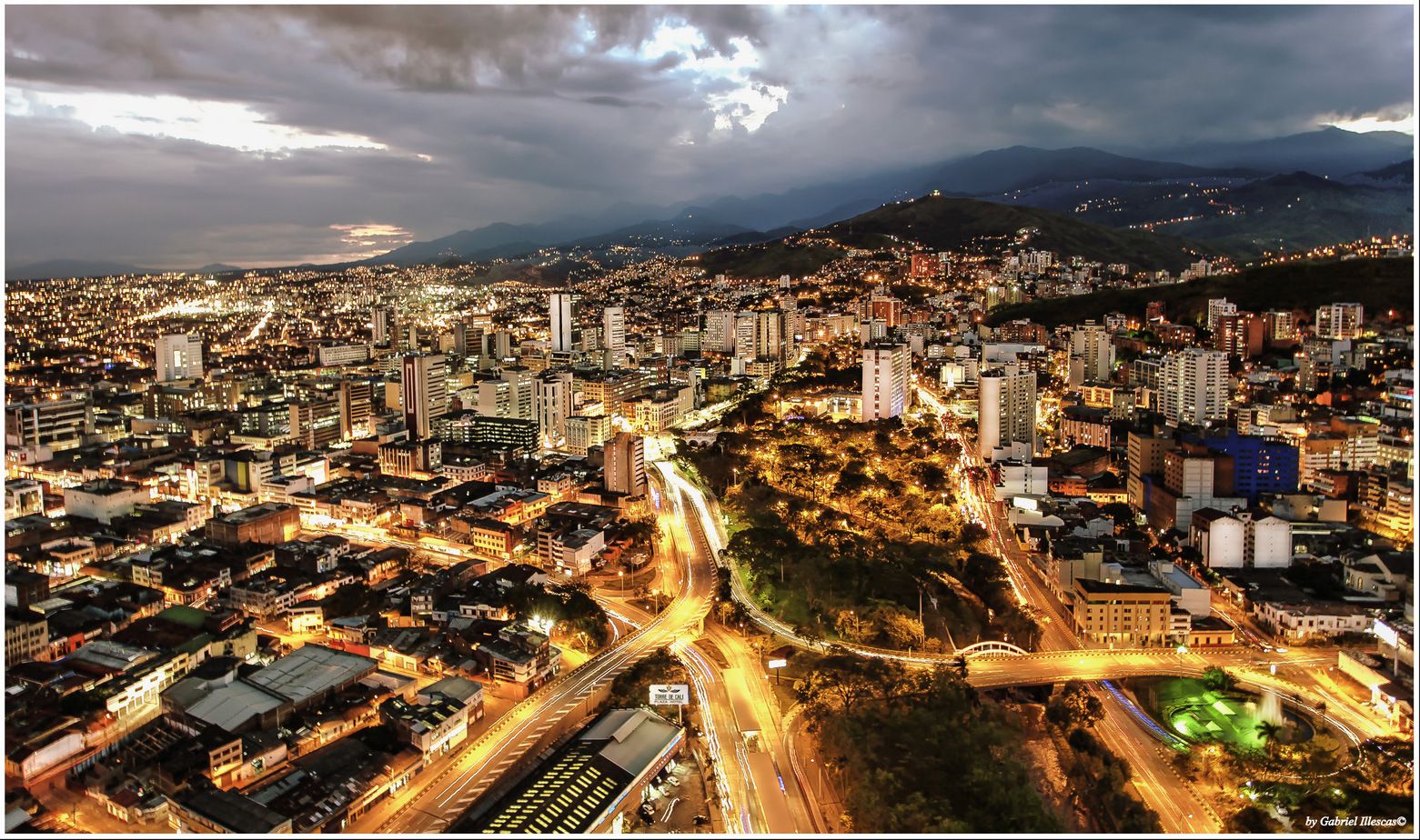 Città Cali Colombia dall'alto, 1561x924 720p, Laptop
