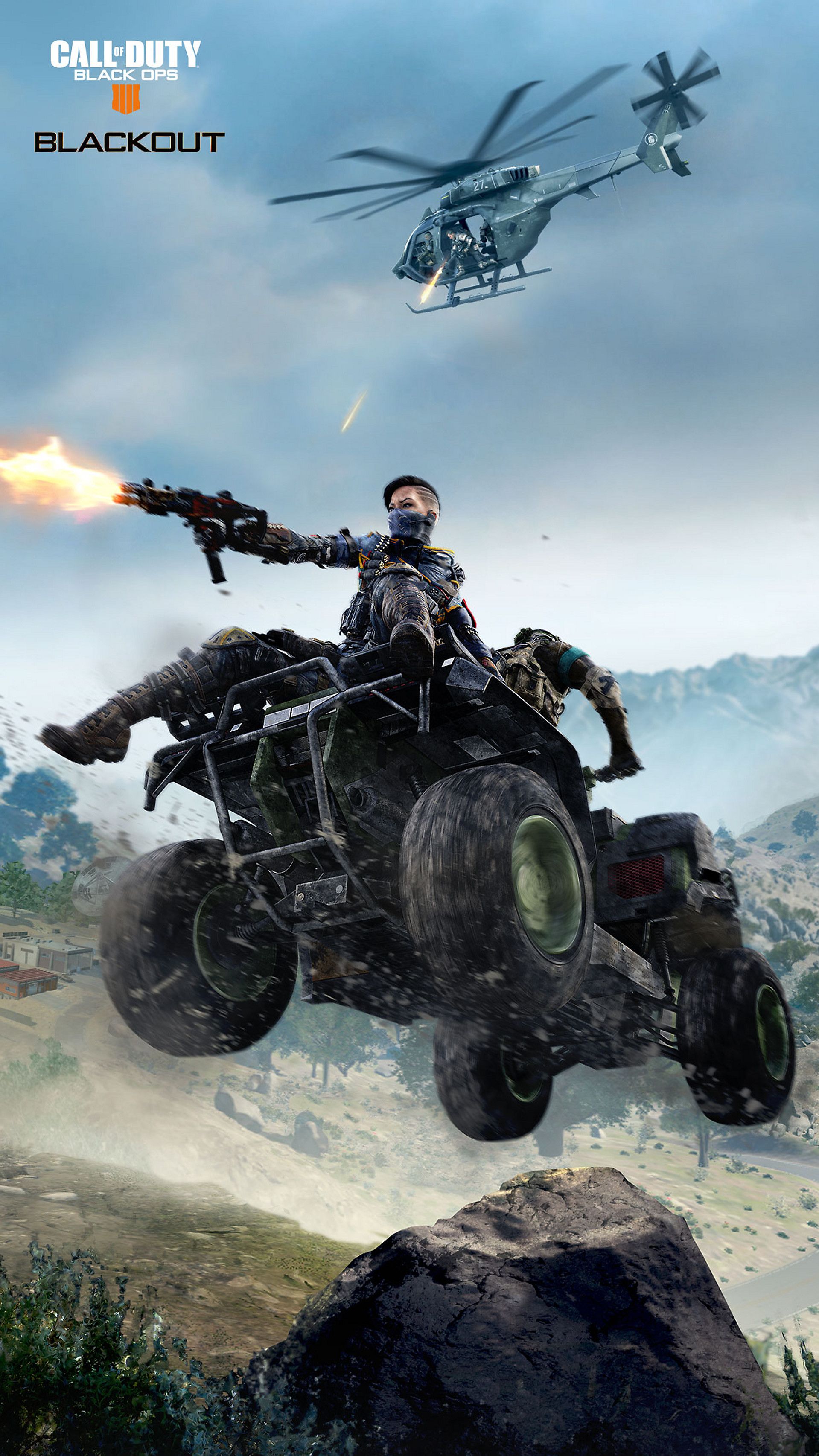 Soldato su quad Blackout, 1919x3412 Full HD Verticale, Samsung Galaxy
