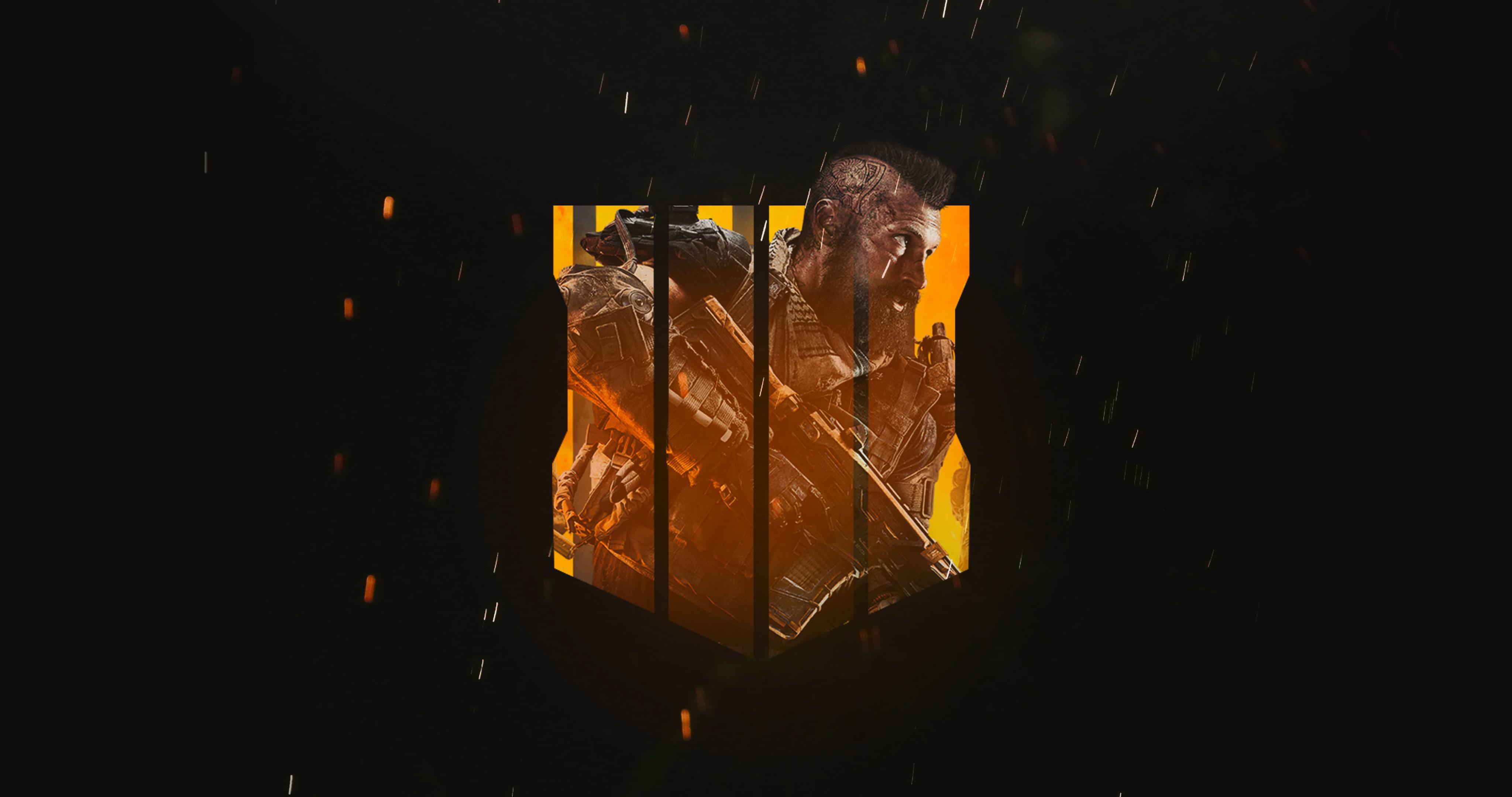 Logo Black Ops 4 fiammeggiante, 4096x2160 4K, Desktop 4K