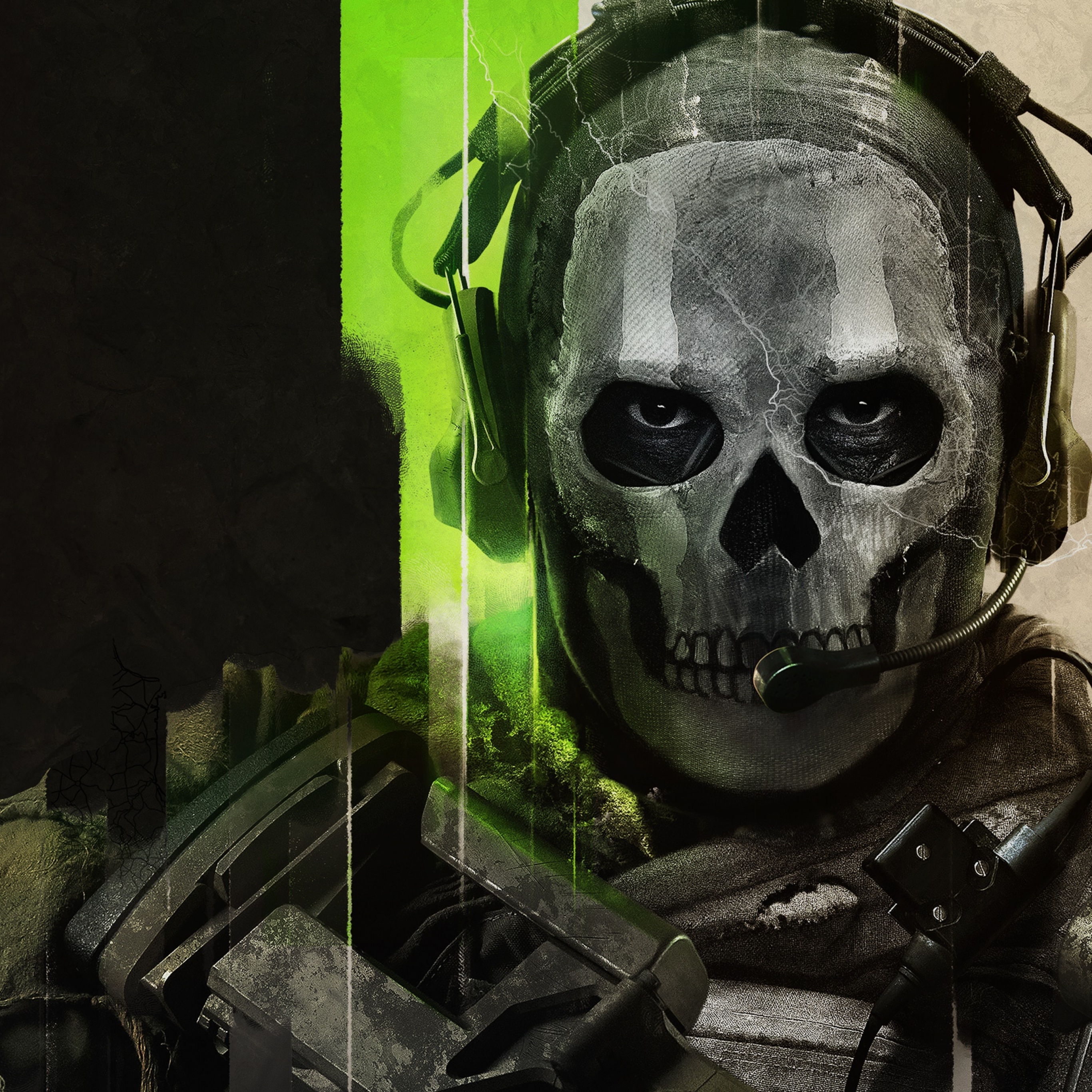 Ghost maschera teschio Call of Duty, Activision, 2732x2732 WQXGA, Laptop