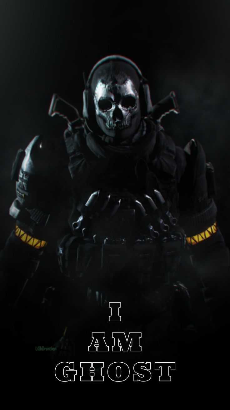 Ghost maschera teschio Call of Duty, 736x1308 Full HD Verticale, iPhone