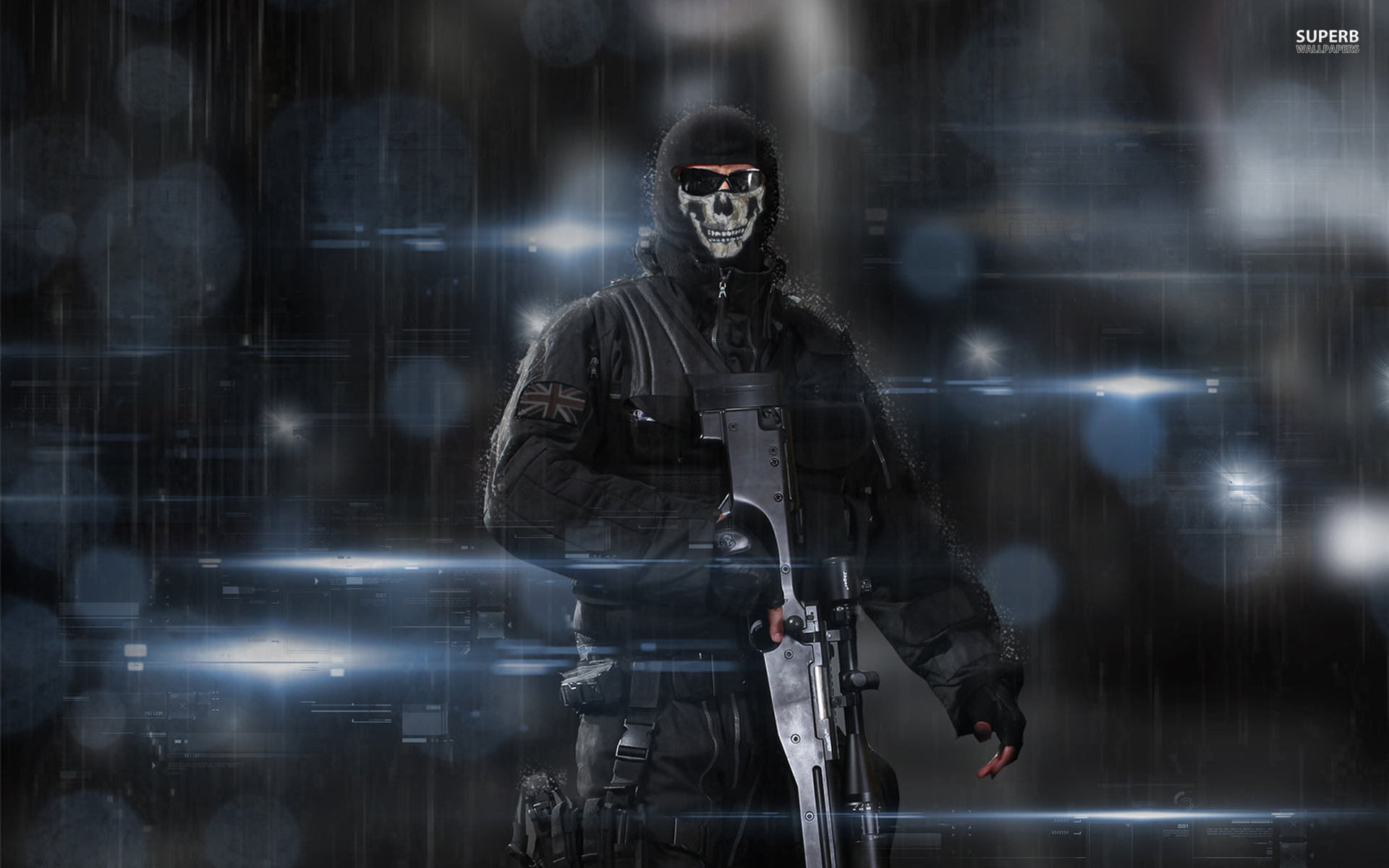 Ghost maschera teschio Call of Duty, 1920x1200 WUXGA, Desktop