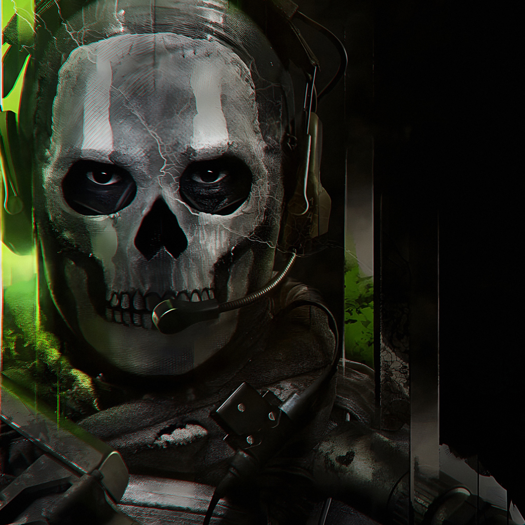 Ghost maschera teschio Call of Duty, 2048x2048 Hi-Res, Laptop