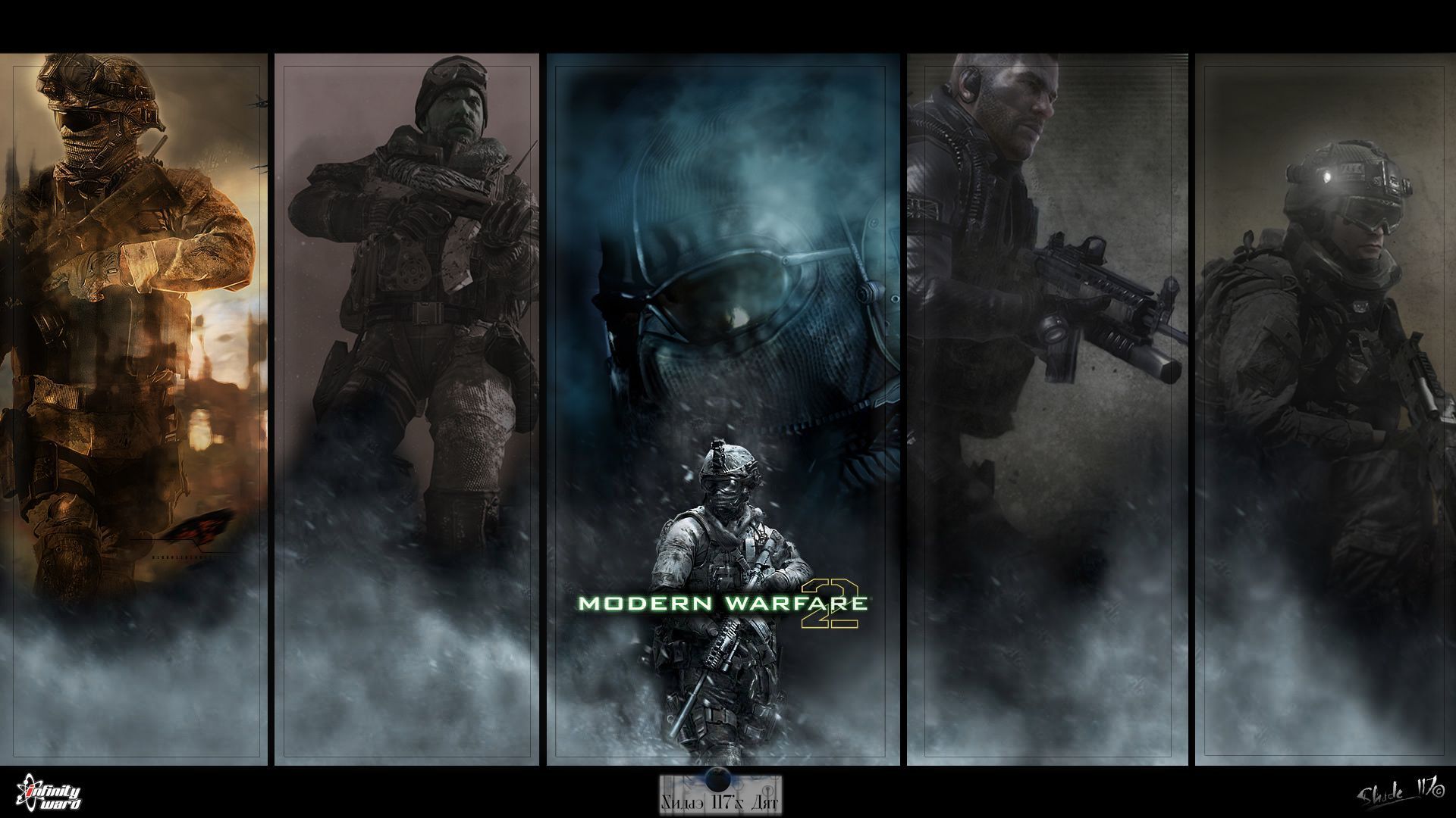 Soldati Modern Warfare 2 collage, 1920x1080 Full HD, Laptop