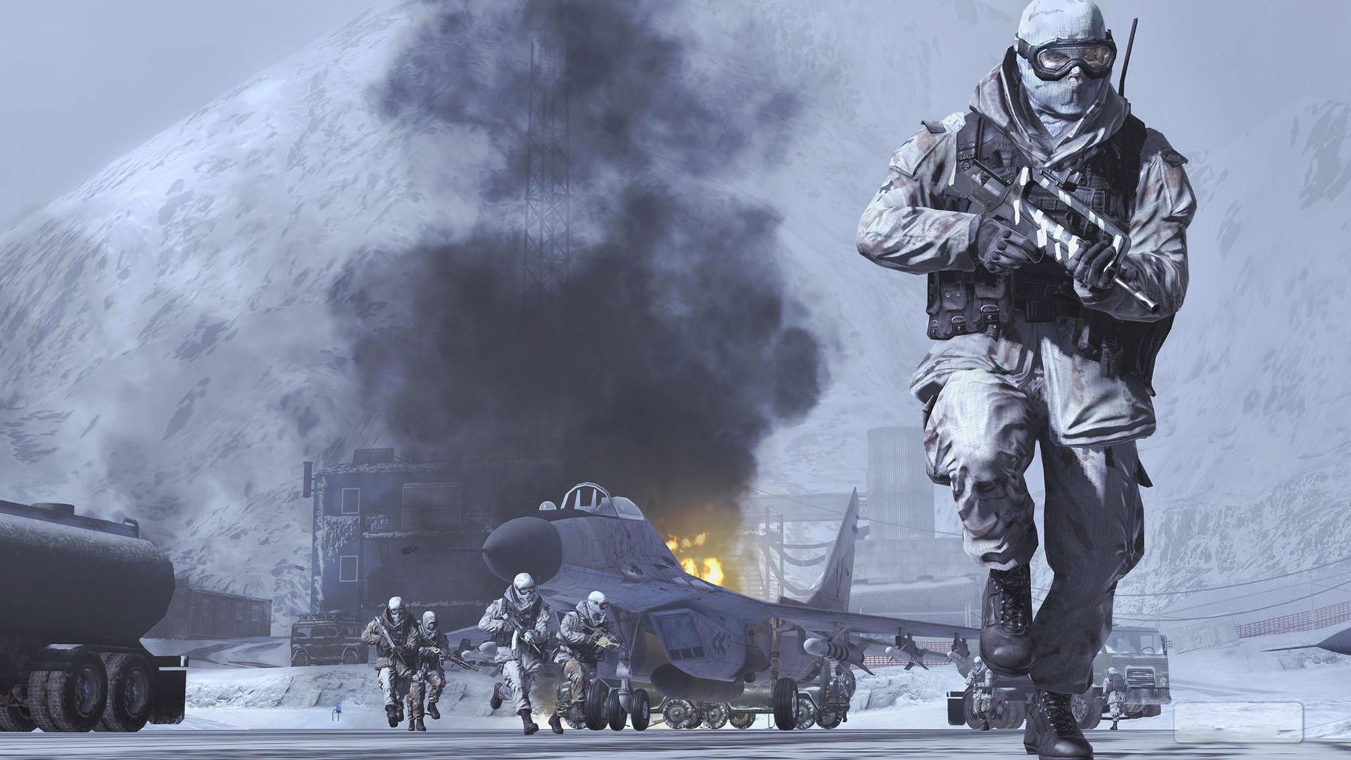 Soldato scena militare nevosa, 1920x1080 1080p, Desktop