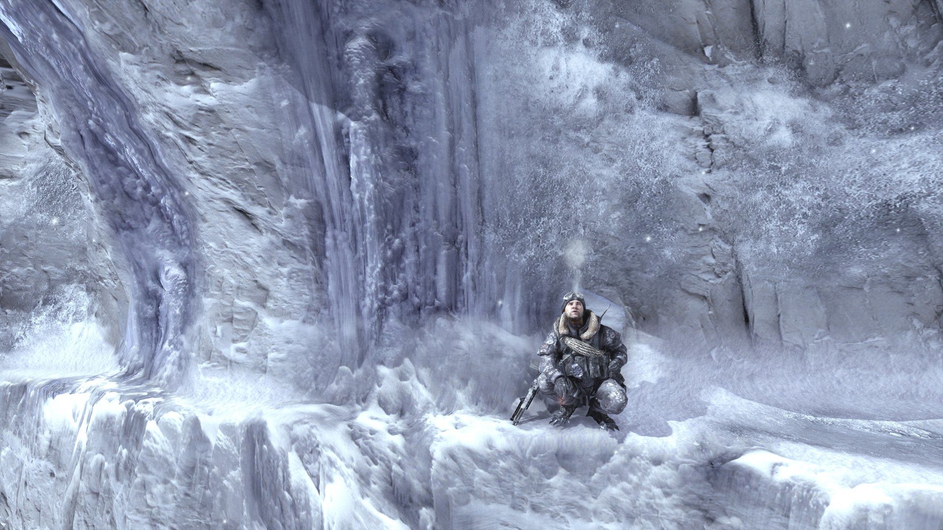 Soldato su moto neve montagna, 1920x1080 1080p, Laptop