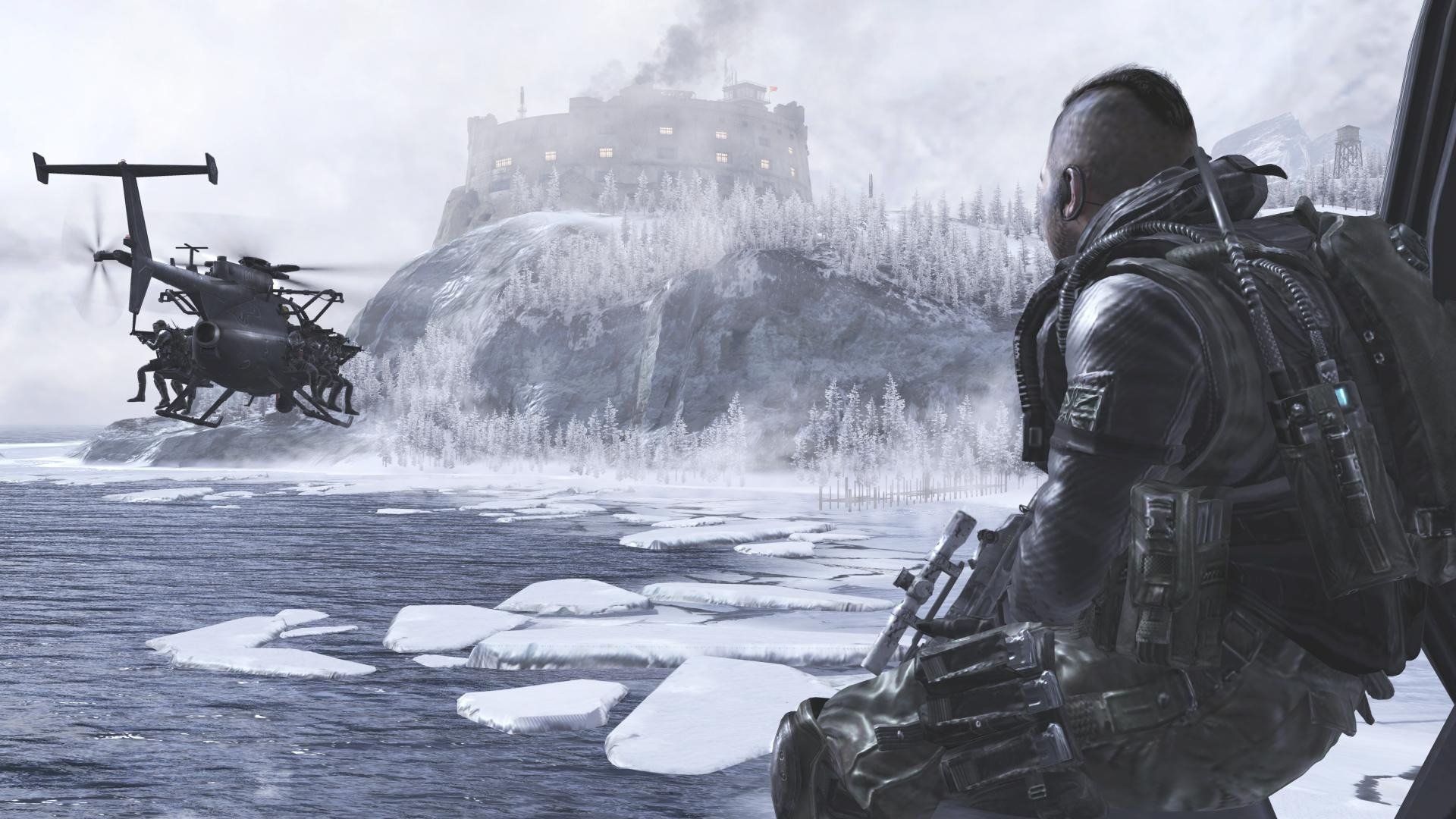 Soldato Call of Duty scena artica, sparatutto FPS, 1920x1080 Full HD 1080p, Desktop