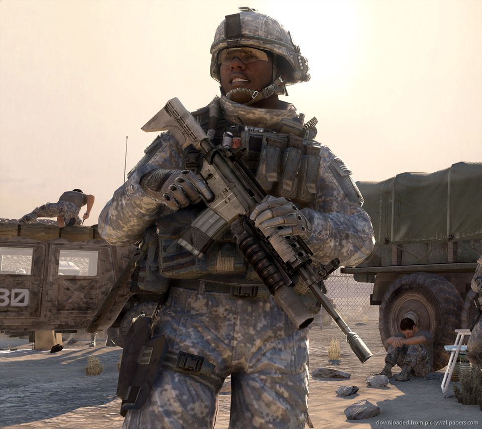 Soldato marine mimetico deserto, 960x854 HD, PC Desktop