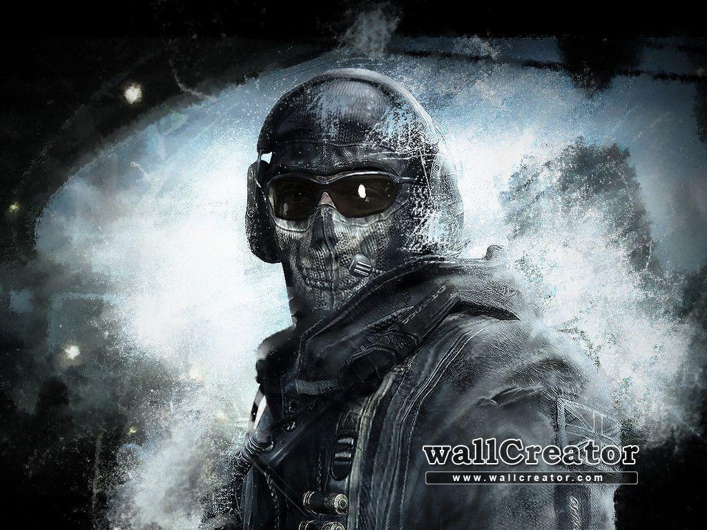 Soldato con maschera teschio Ghost, 1024x768 HD, Desktop