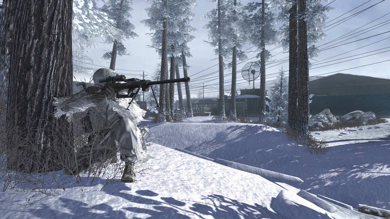 Cecchino militare neve invernale, 1280x720 720p, PC