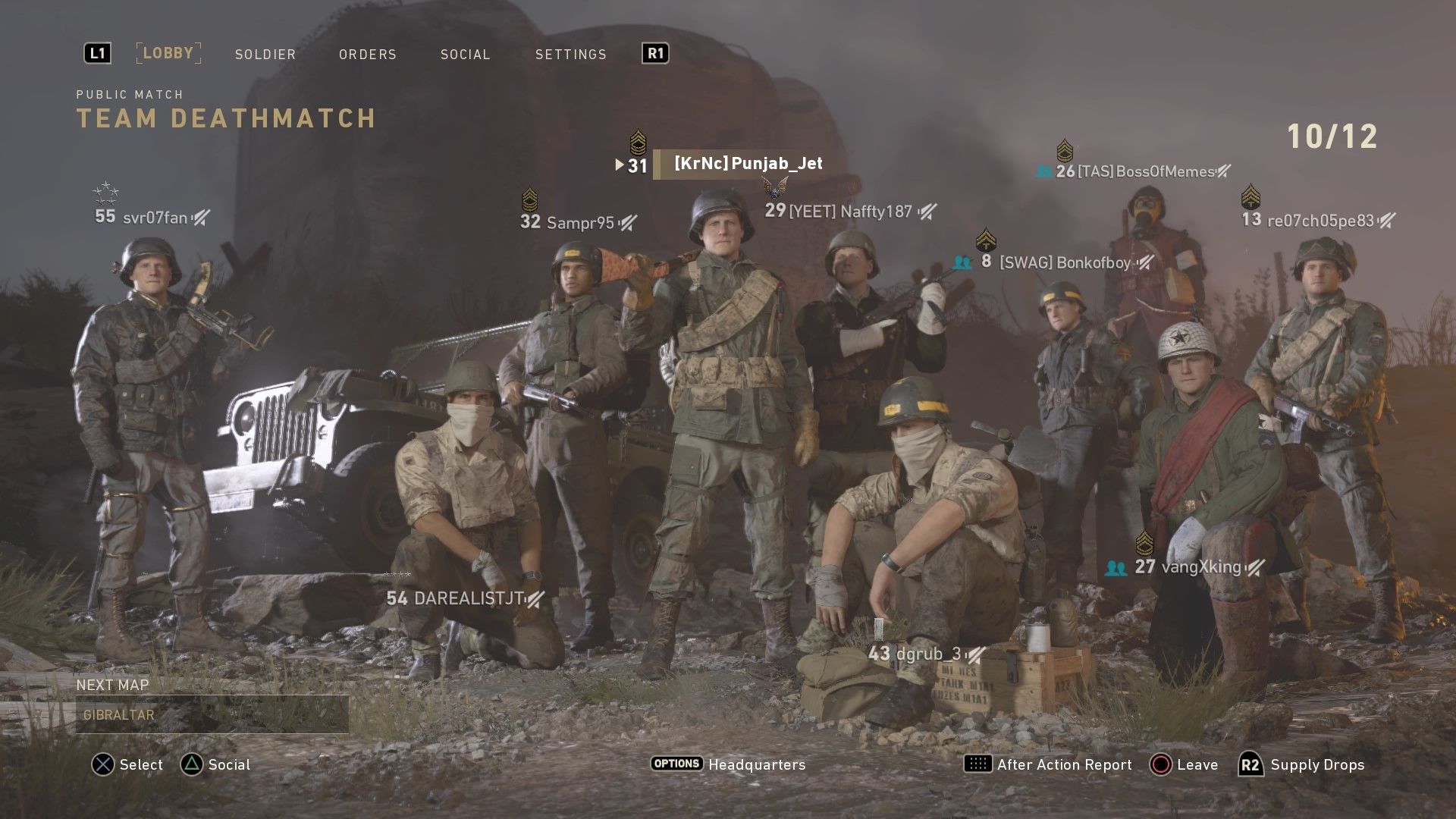 Squadra soldati Call of Duty WW2, 1920x1080 1080p, PC