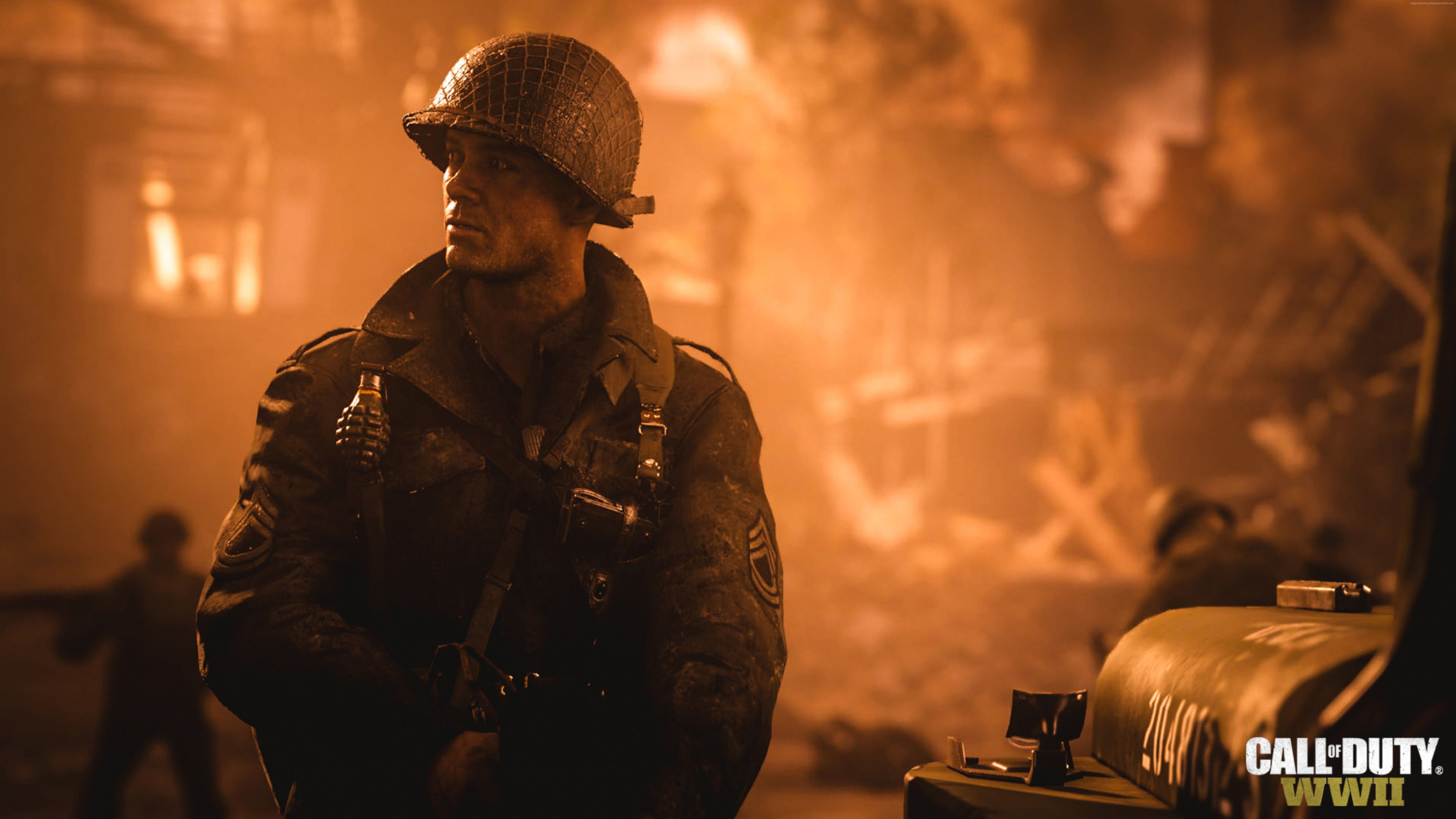 Soldato Call of Duty WW2, 7680x4320 4K Ultra HD, Monitor 4K