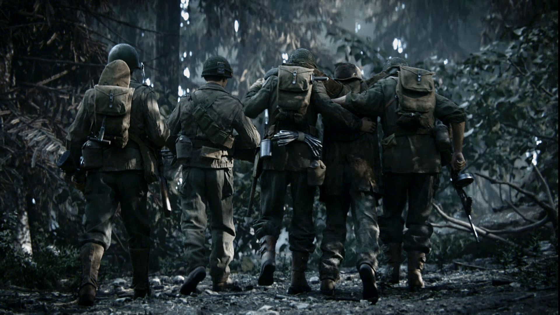 Soldati nella foresta, Call of Duty WW2, 1920x1080 1080p, Desktop