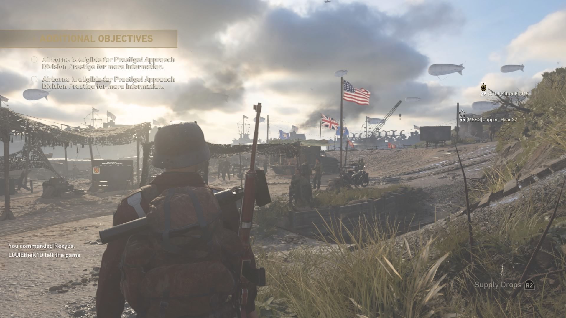 Soldato Call of Duty WWII quartier generale, 1920x1080 Full HD, PC