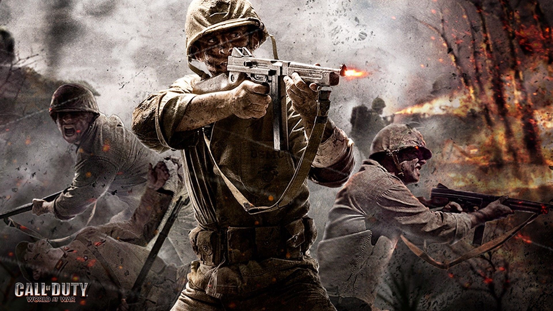 Soldati Call of Duty WWII combattimento, 1920x1080 Full HD 1080p, Desktop