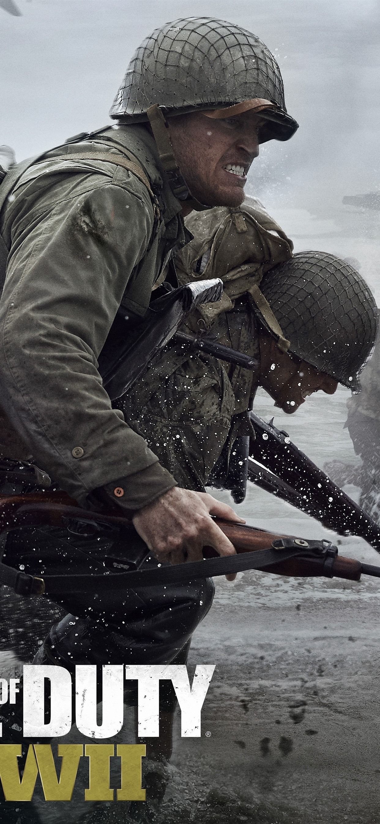 Soldati Call of Duty WWII sbarco, 1242x2688 Full HD Verticale, iPhone Pro Max