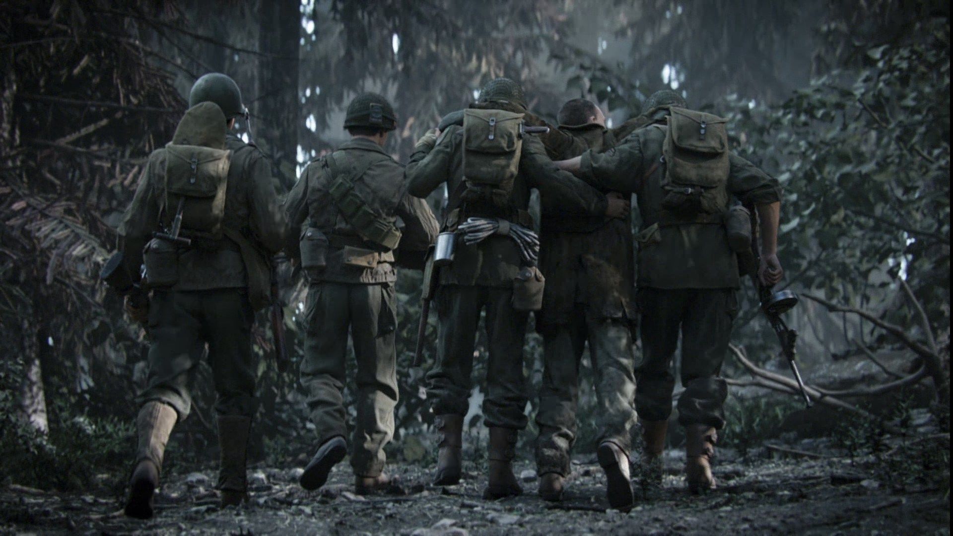 Soldati WW2 nella foresta, 1920x1080 1080p, PC Desktop