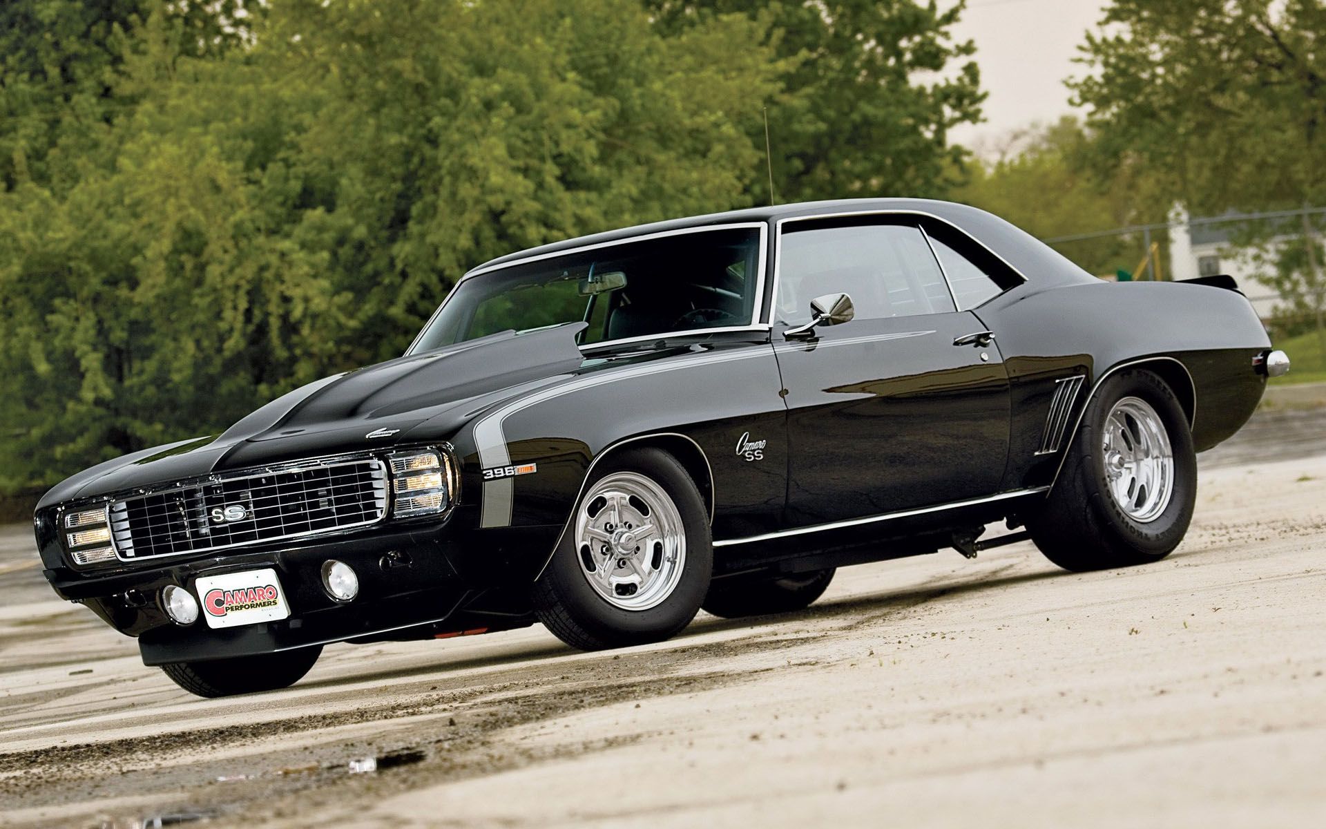 Camaro SS nera 1969, 1920x1200 Full HD+, Laptop