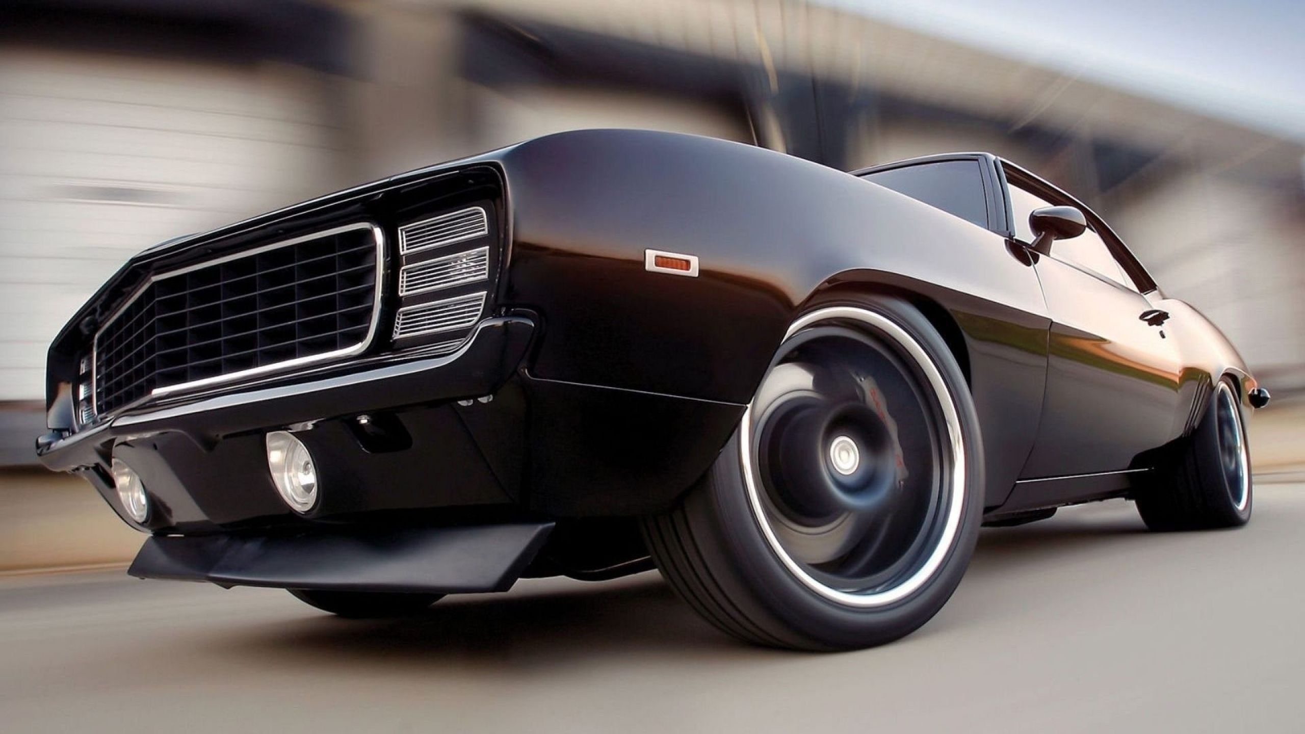 Camaro SS 1969 nera, 2560x1440 2K QHD, Monitor Gaming