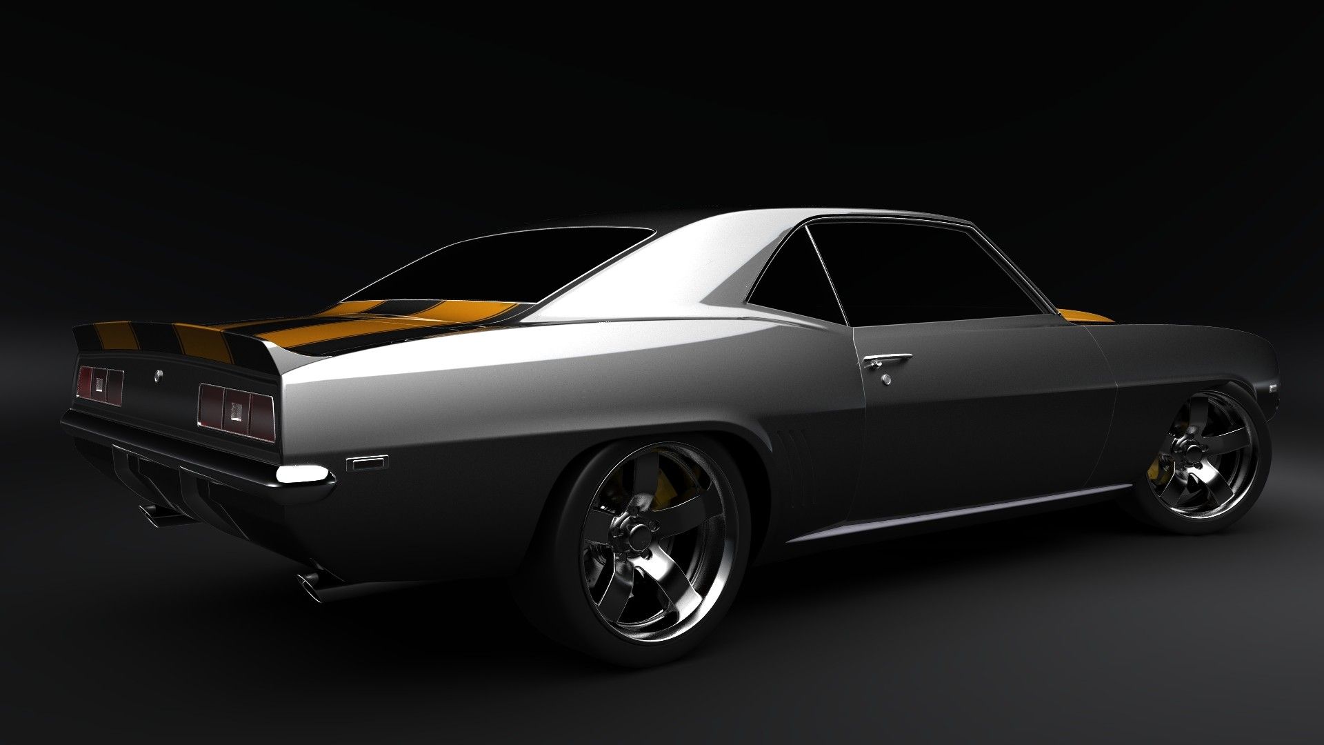 Camaro SS 1969 grigia, 1920x1080 Full HD, PC