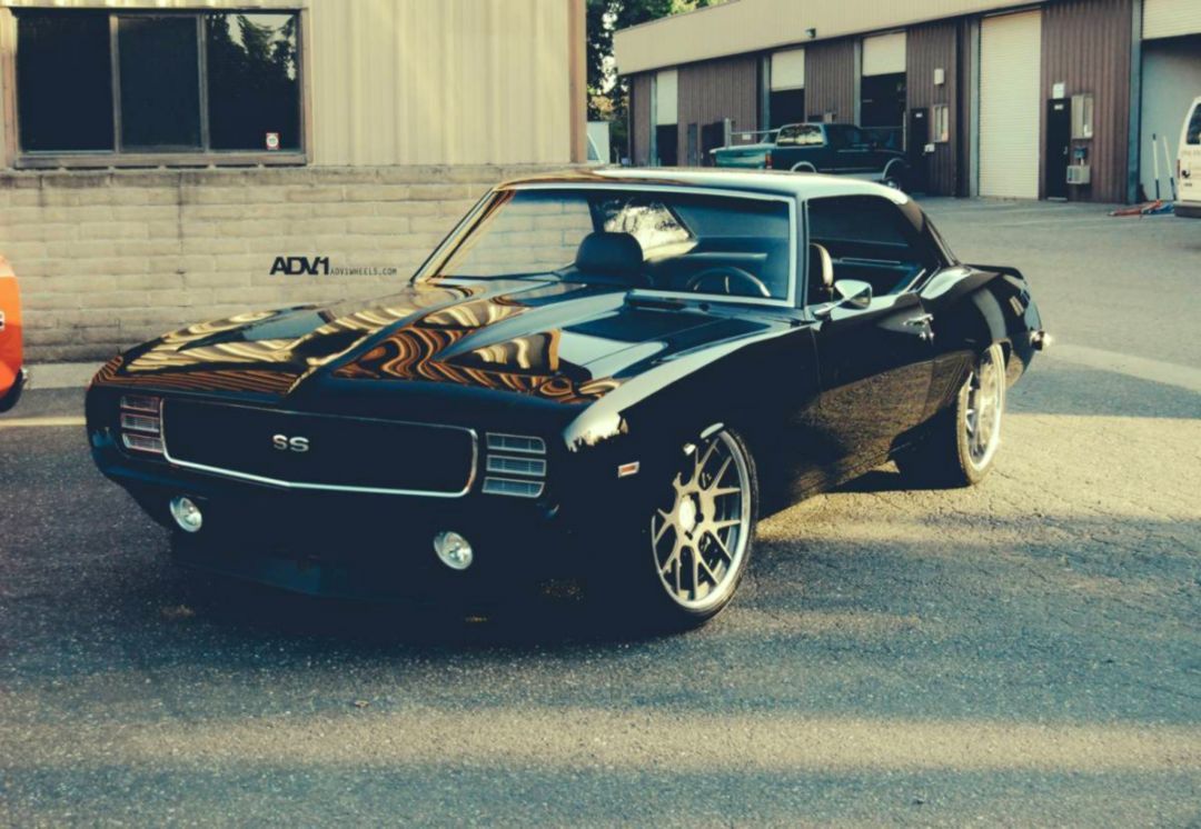 Chevrolet Camaro SS nera 1969, 1080x746 HD, PC Desktop