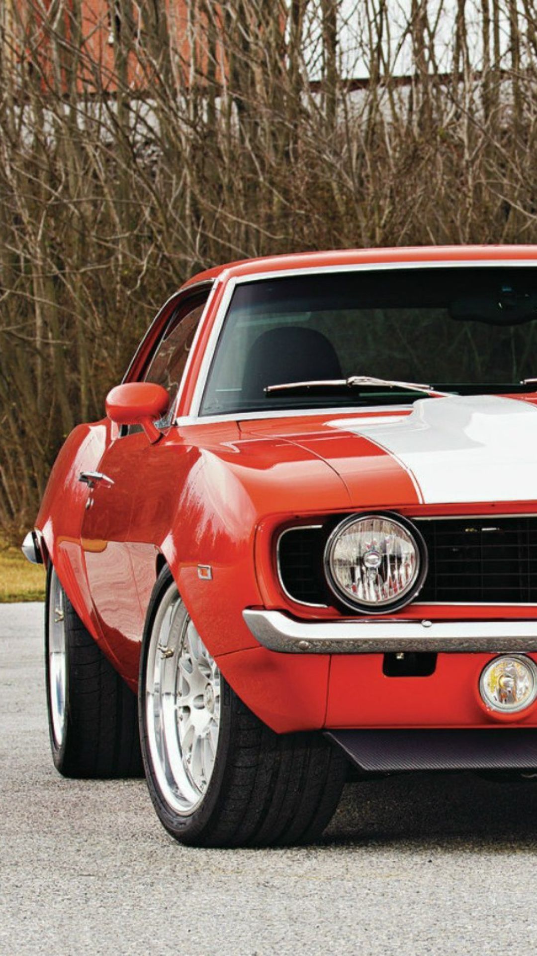 Camaro SS arancione anni '69, 1080x1920 Verticale, Samsung Galaxy