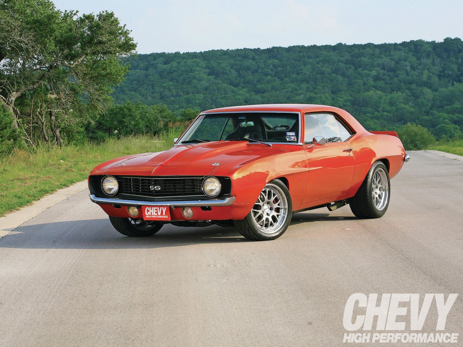 Camaro SS arancione 1969, 1600x1200 HD, PC