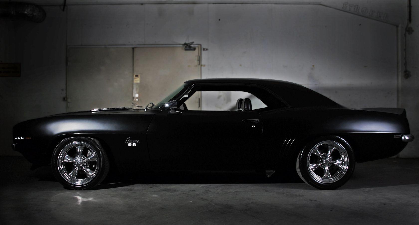 Camaro SS nera del '69, 1680x901 900p, Desktop