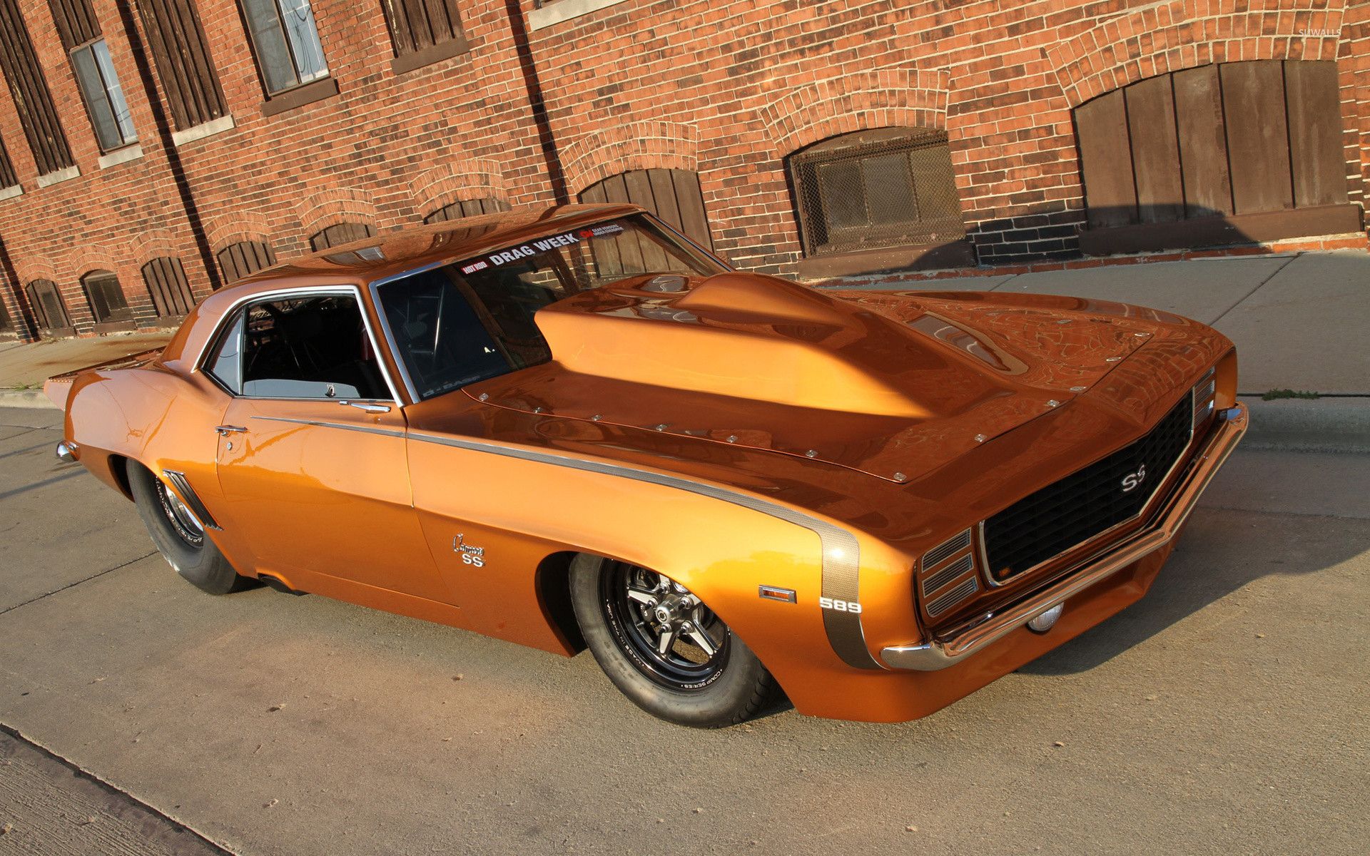 Camaro SS 1969 arancione, 1920x1200 Full HD+, Desktop