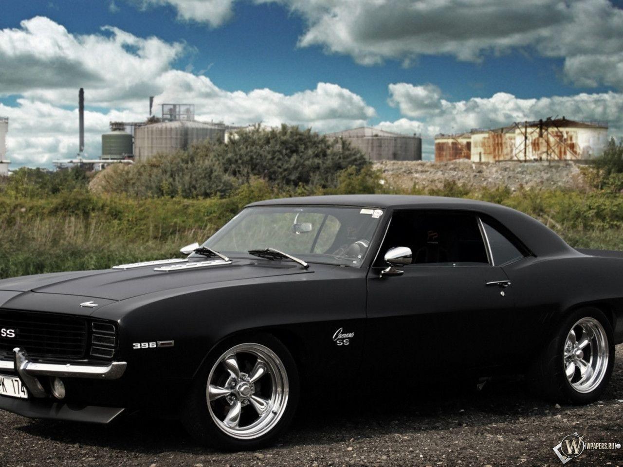 Camaro SS 1969 nera, 1280x960 HD, Desktop