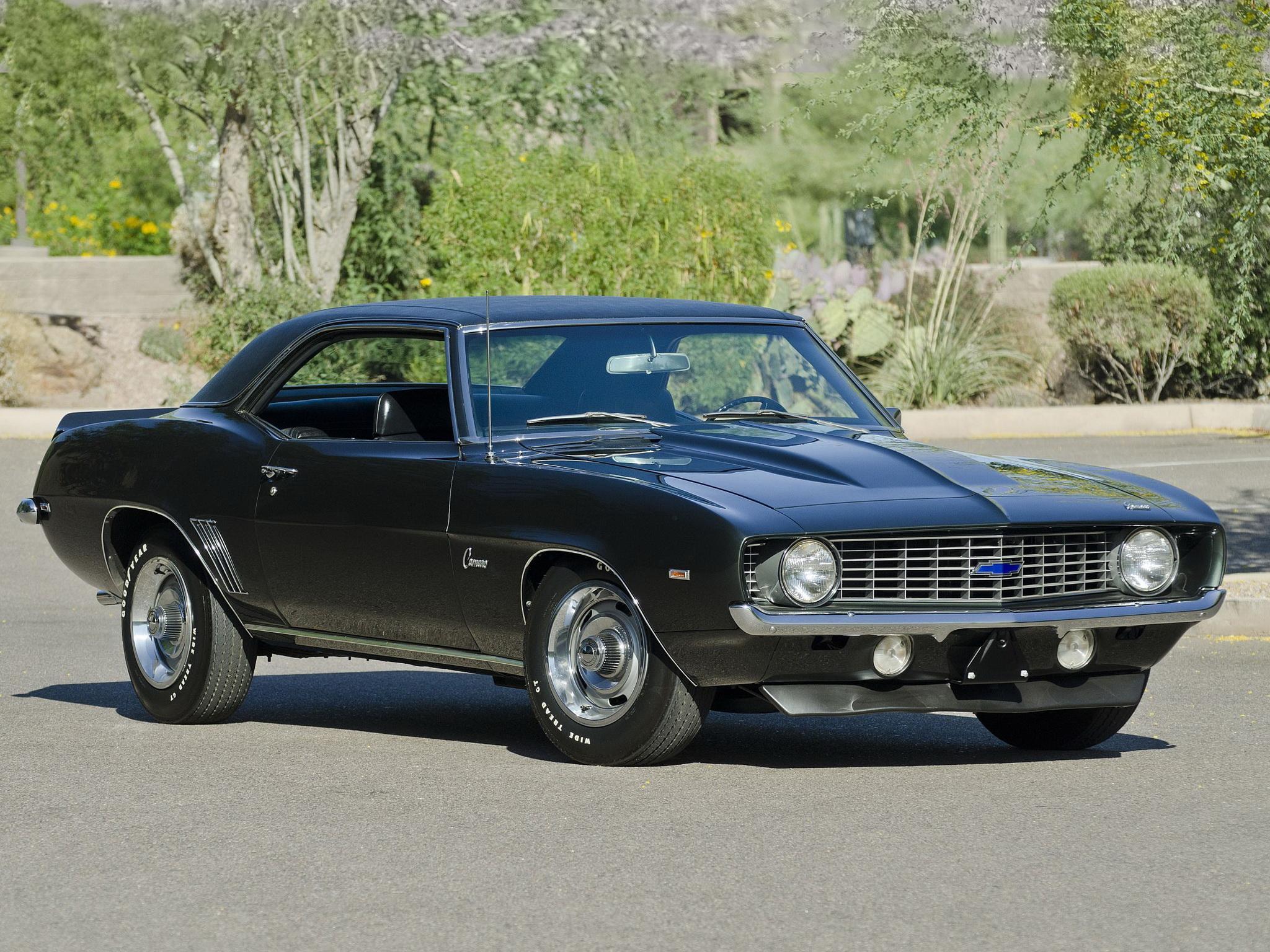 Camaro SS nera 1969, 2048x1536 Hi-Res, iMac