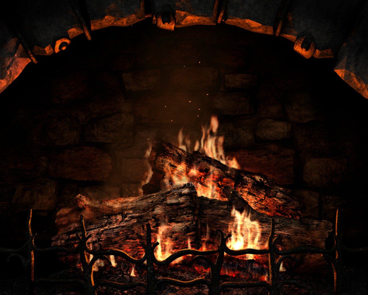 Camino acceso con fuoco, 1280x1024 720p, PC