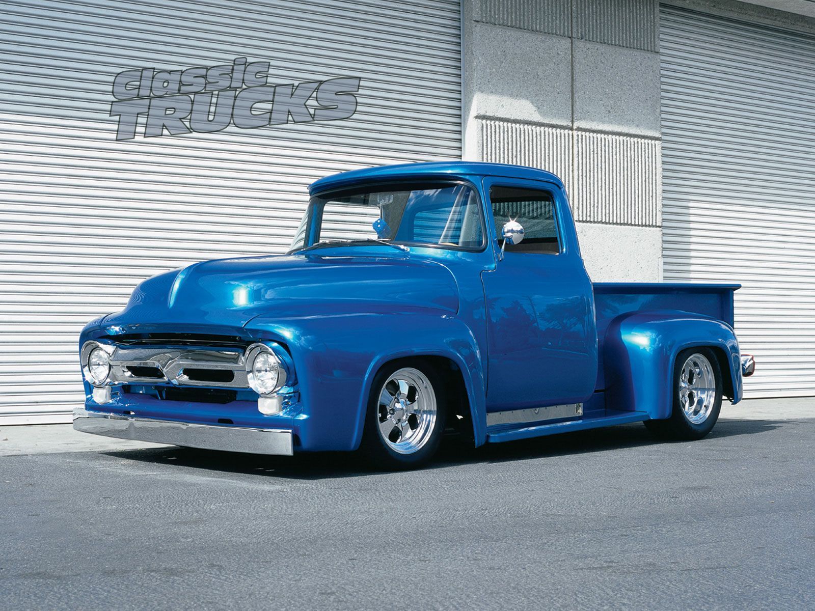 Pickup Ford blu classico, 1600x1200 900p, Desktop