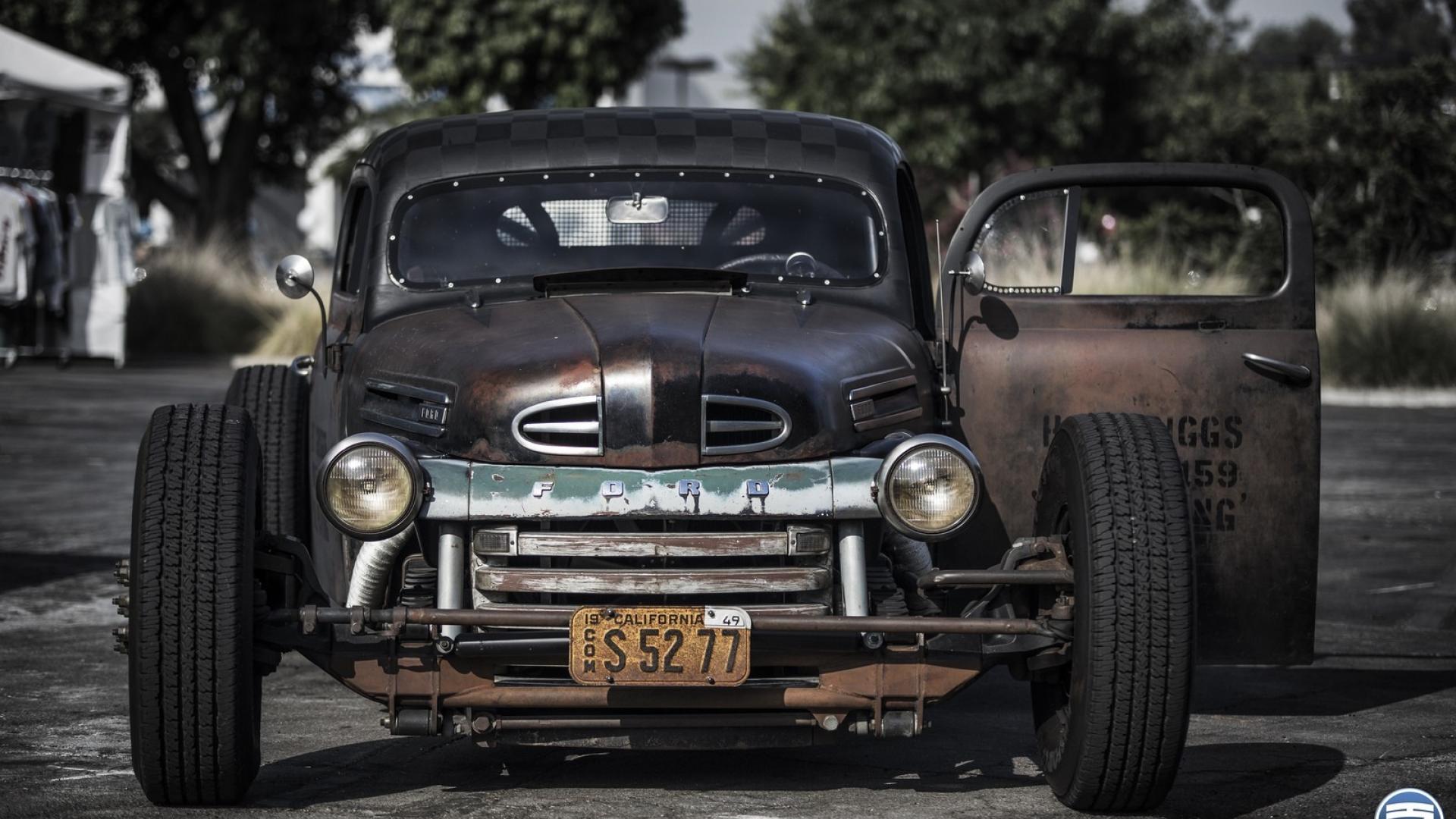 Camion classico rat rod nero, 1920x1080 Full HD 1080p, PC